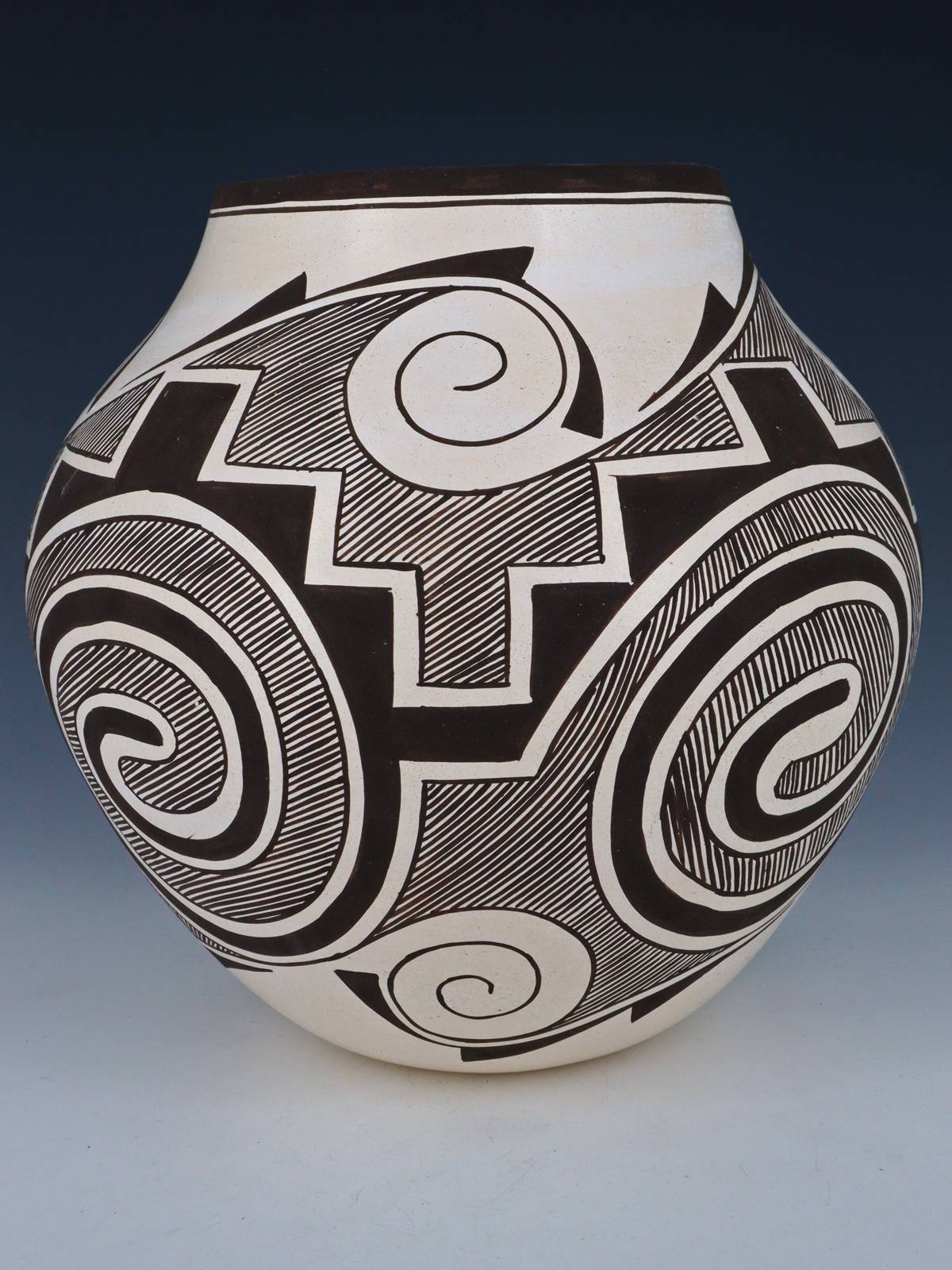 Laguna Pueblo Hand Coiled Pottery Olla - PuebloDirect.com