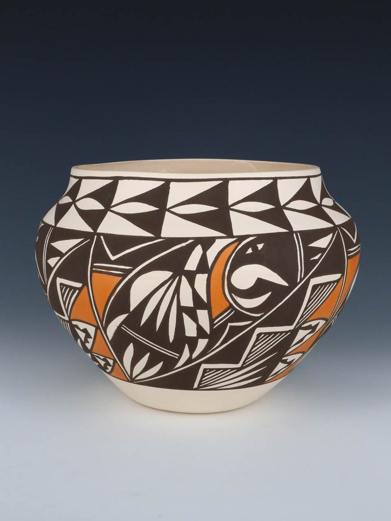 Laguna Pueblo Hand Coiled Pottery Bowl - PuebloDirect.com