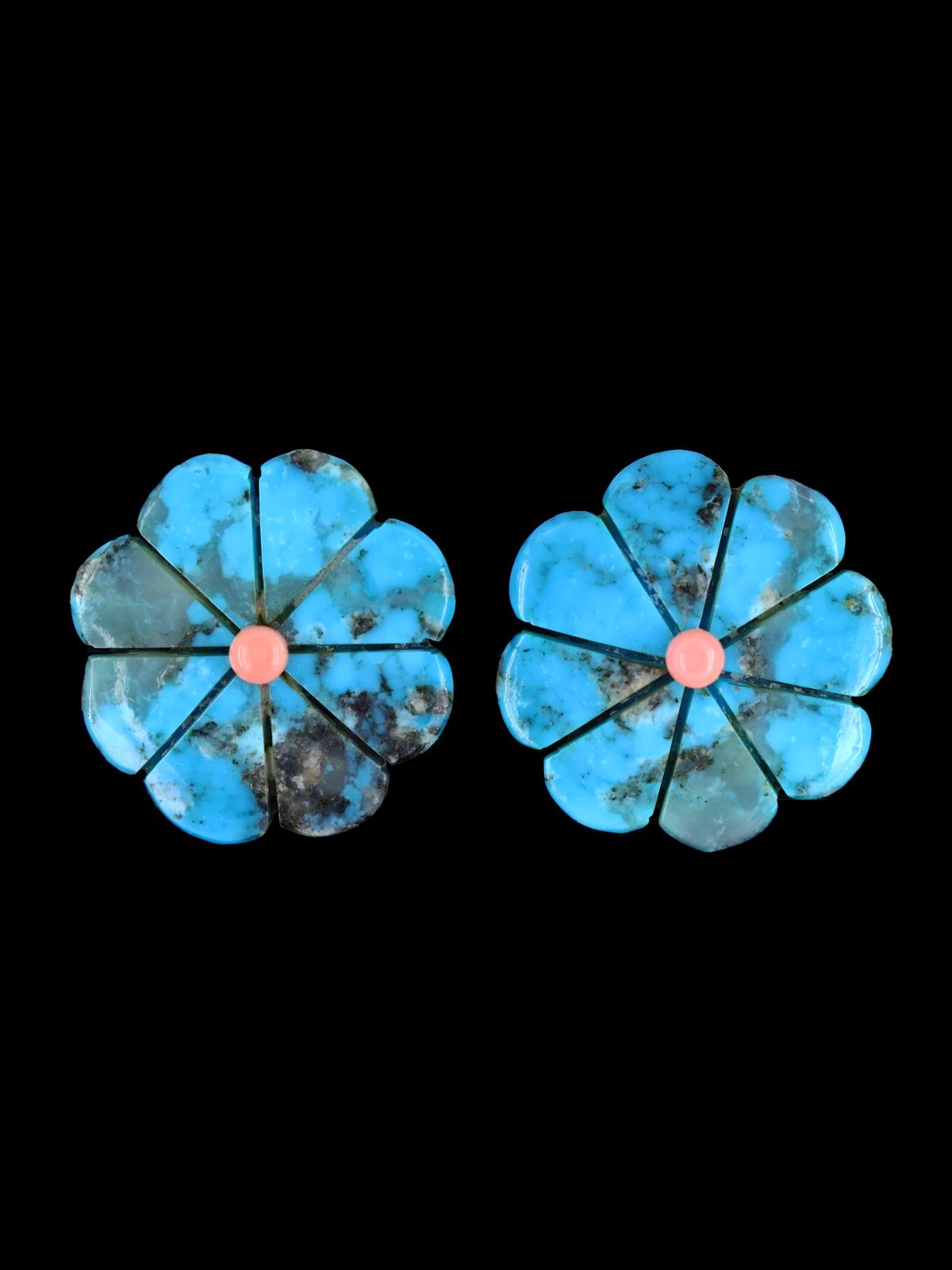 Pendientes colgantes con mosaico y poste con incrustaciones de Santo Domingo