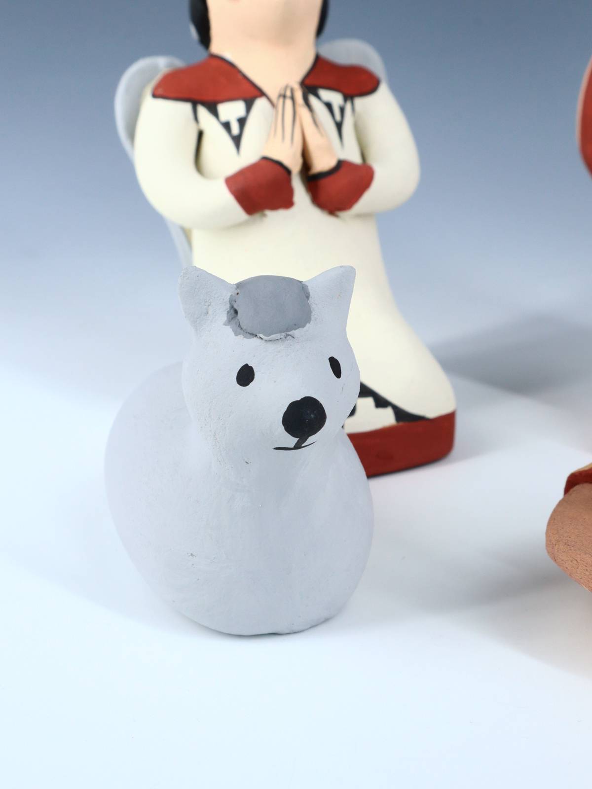 Jemez Pueblo Pottery 5 Piece Storyteller Nativity Set - PuebloDirect.com