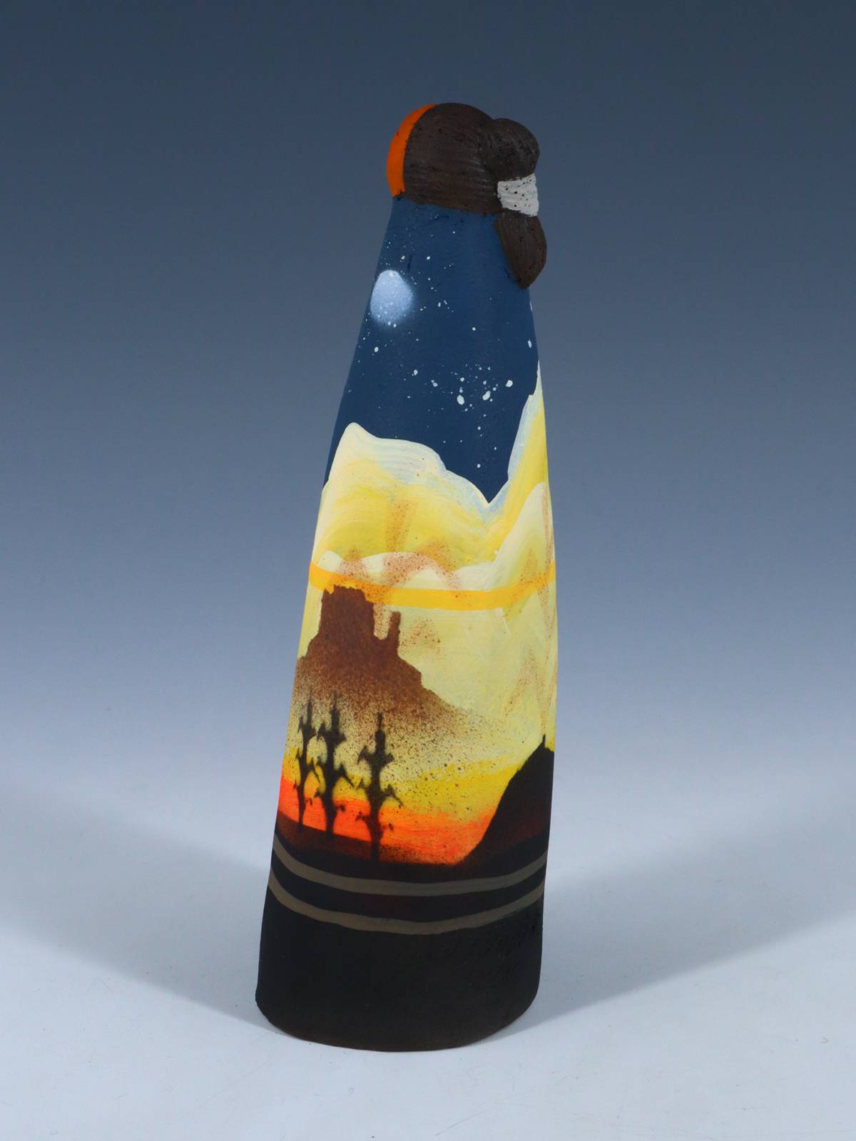 Native American Clay Mother Four Baby Pottery Figural Doll - PuebloDirect.com