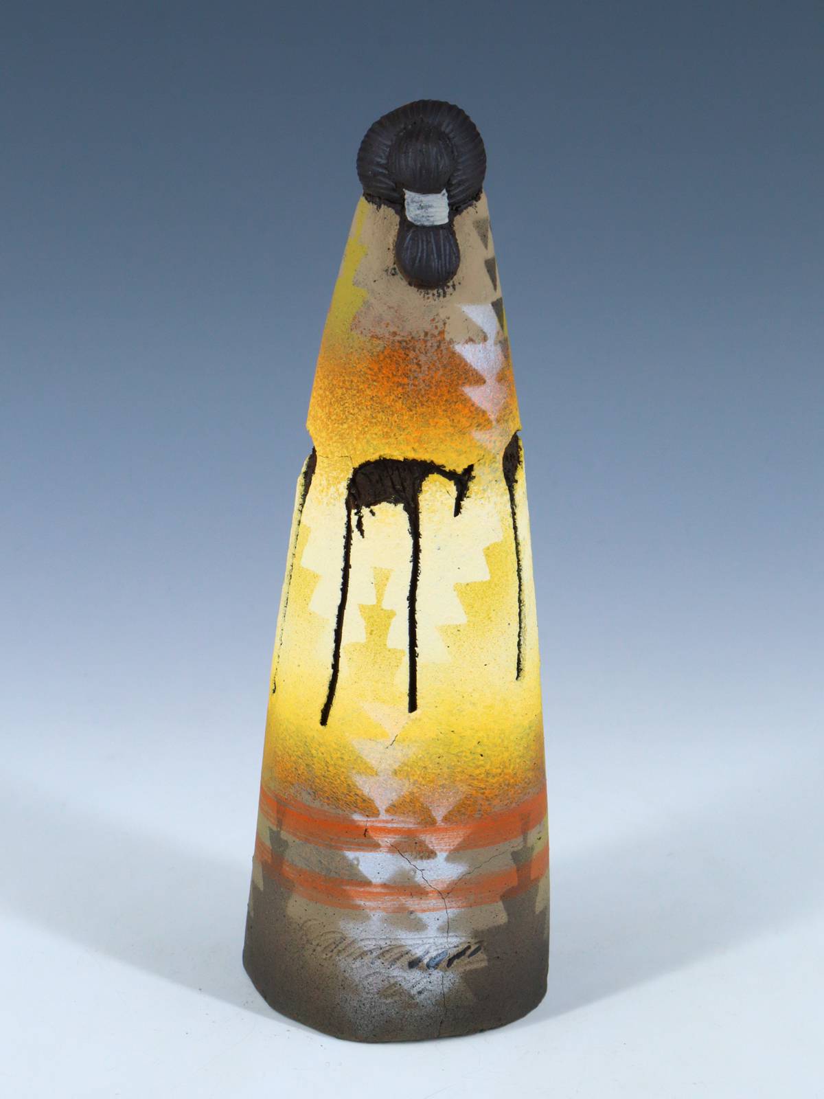 Native American Clay Mother One Baby Pottery Figural Doll - PuebloDirect.com