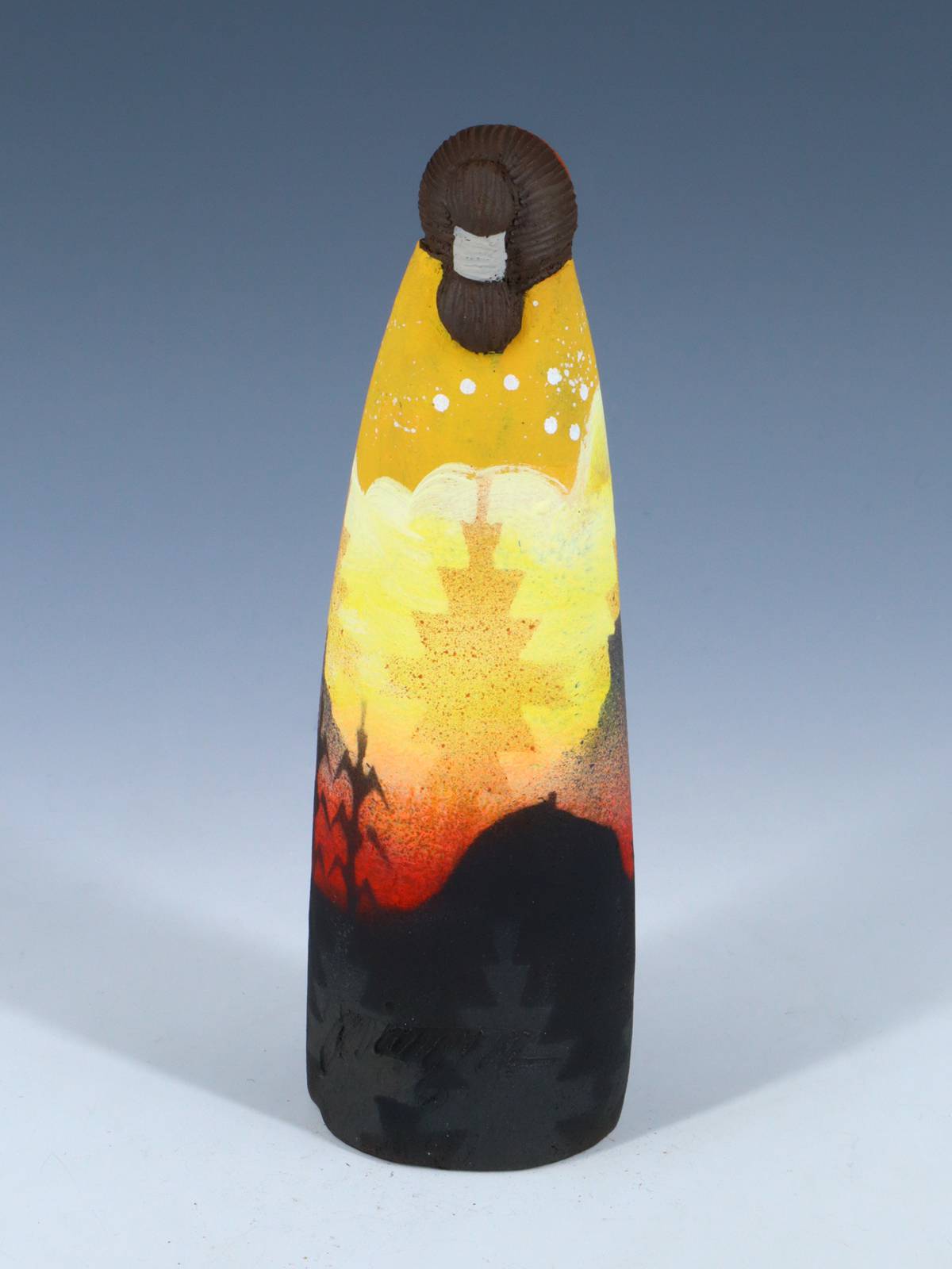 Native American Clay Mother Seven Baby Pottery Figural Doll - PuebloDirect.com