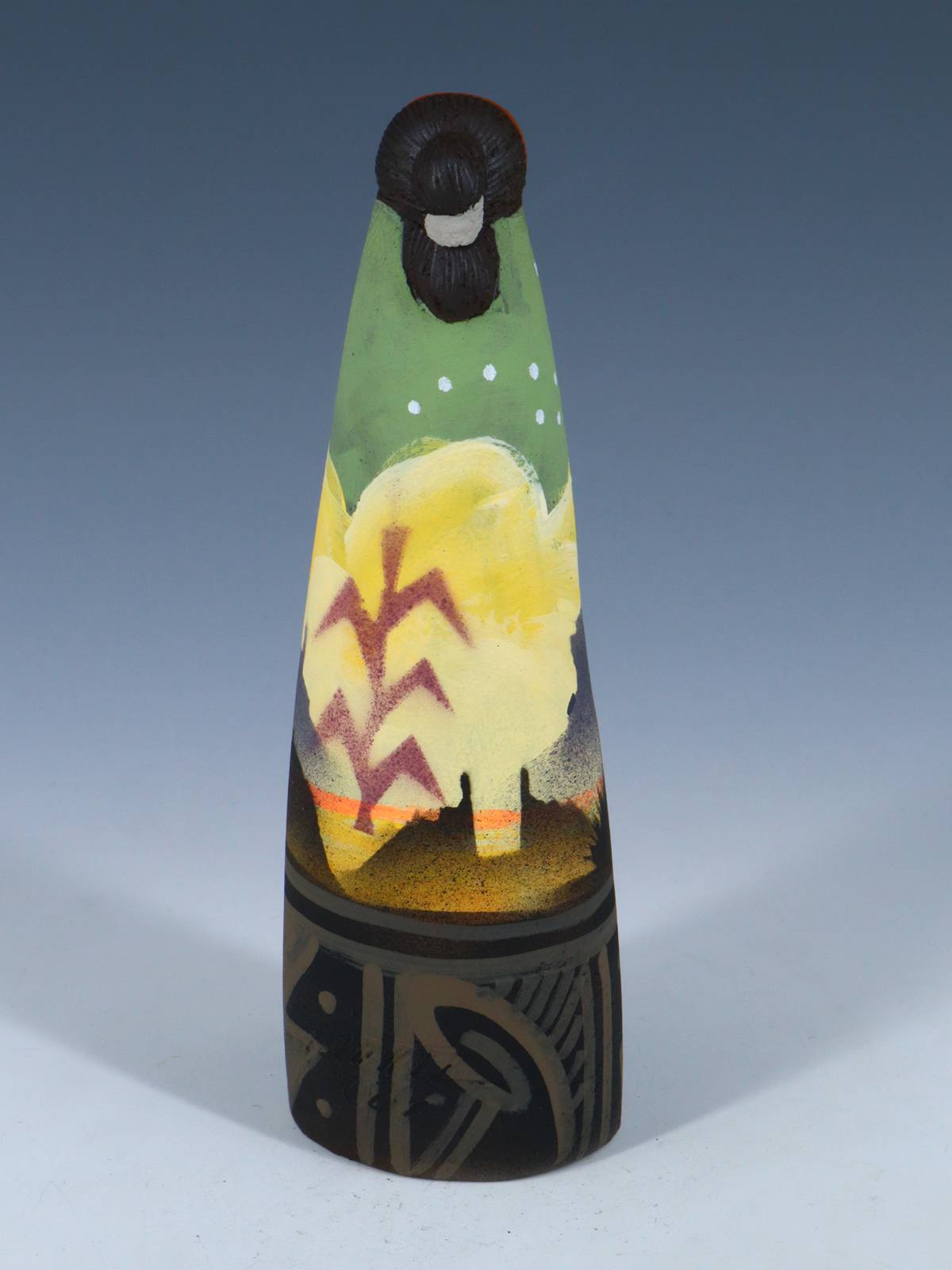 Native American Clay Mother Three Baby Pottery Figural Doll - PuebloDirect.com