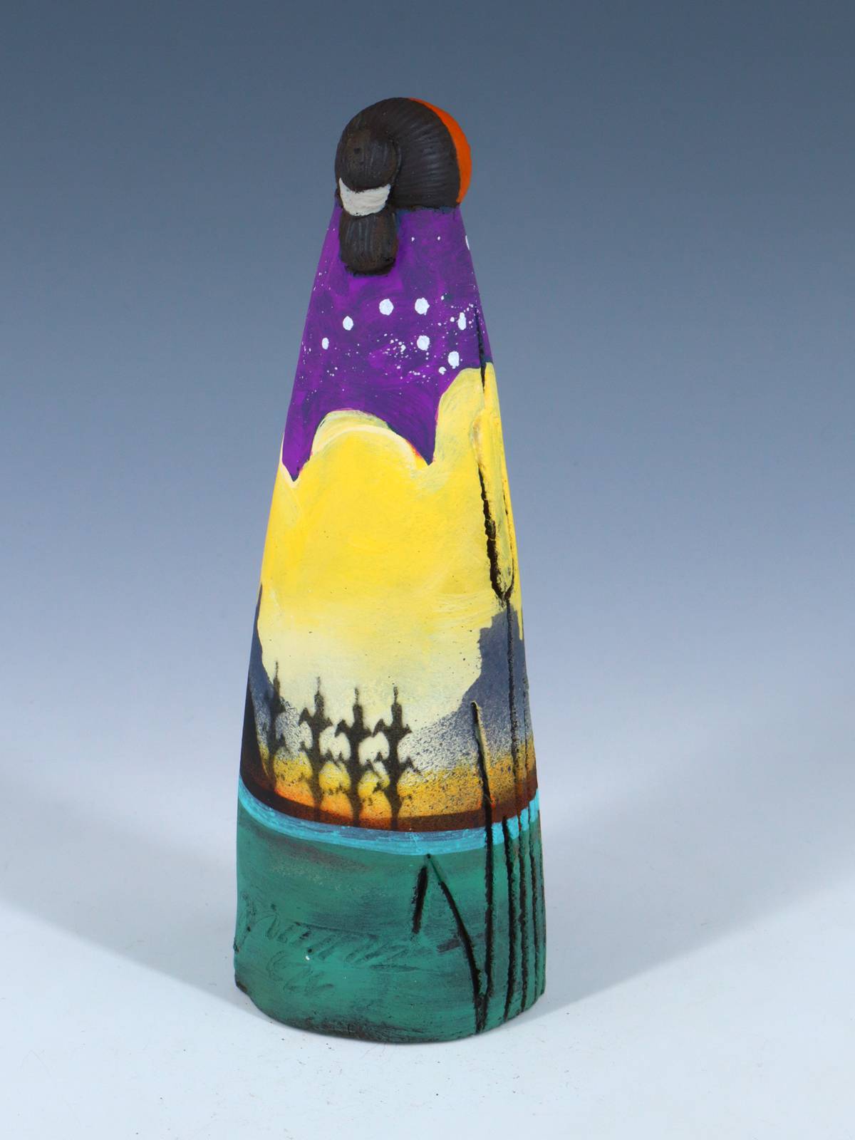 Native American Clay Mother One Baby Pottery Figural Doll - PuebloDirect.com