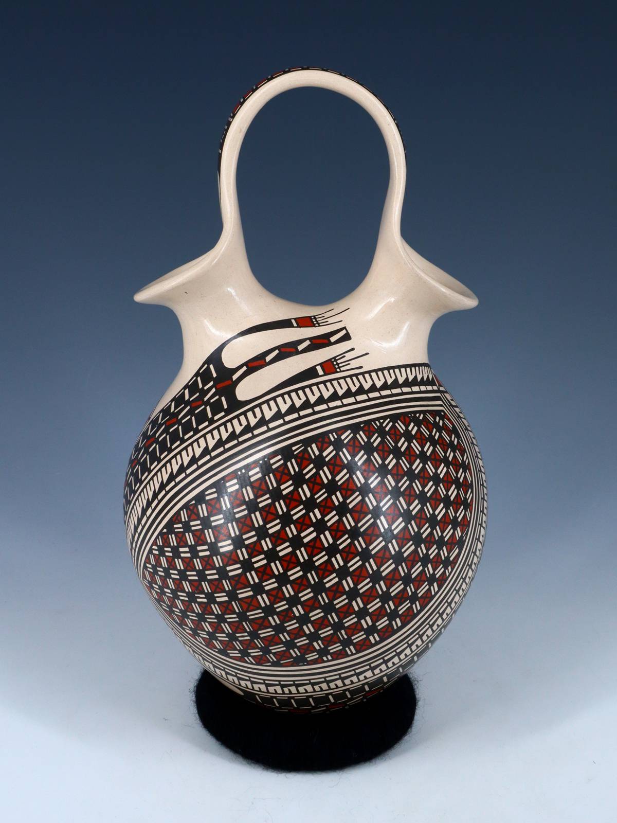 Mata Ortiz Hand Coiled Paquime Pottery Wedding Vase - PuebloDirect.com