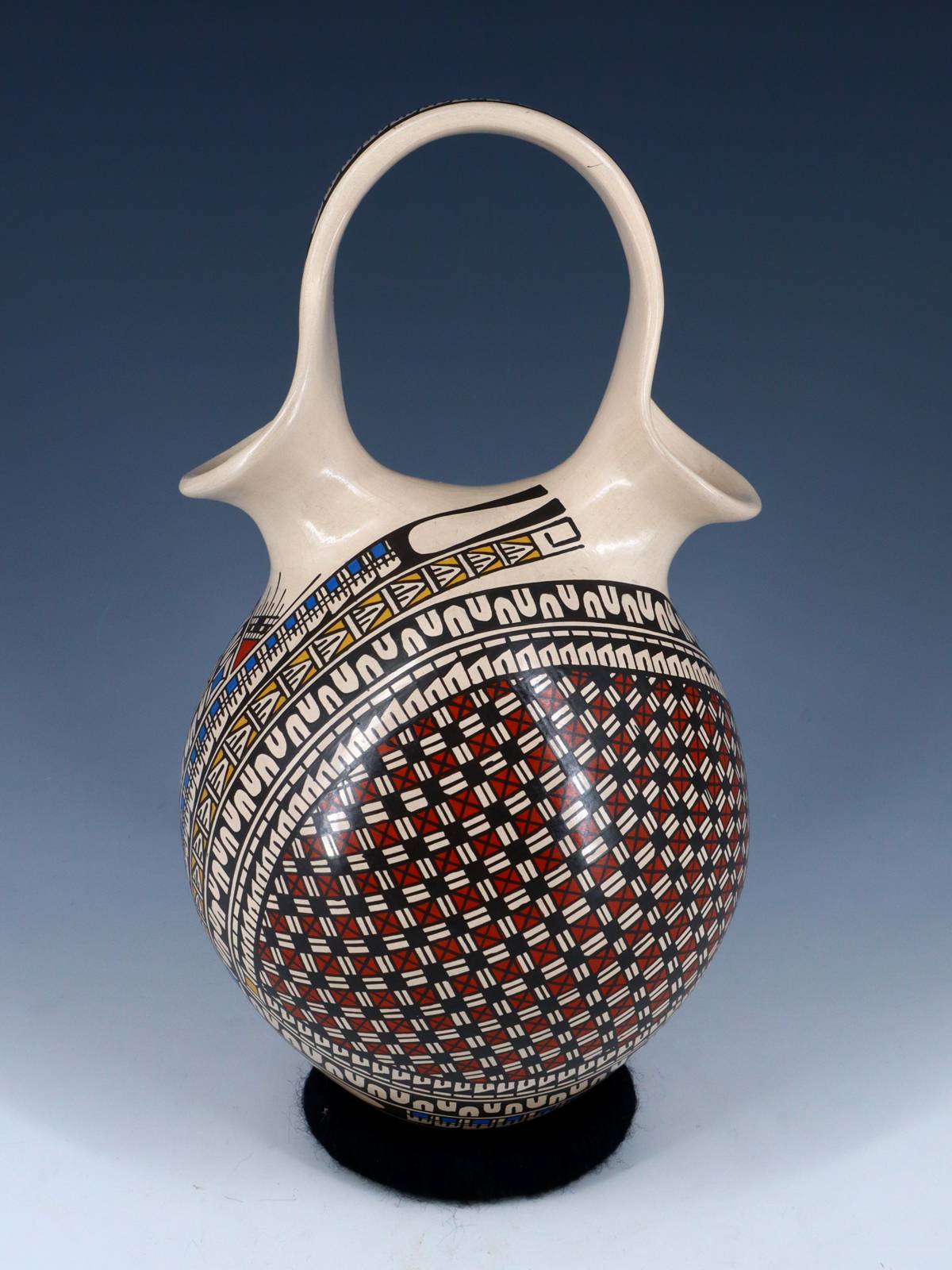 Mata Ortiz Hand Coiled Paquime Pottery Wedding Vase - PuebloDirect.com