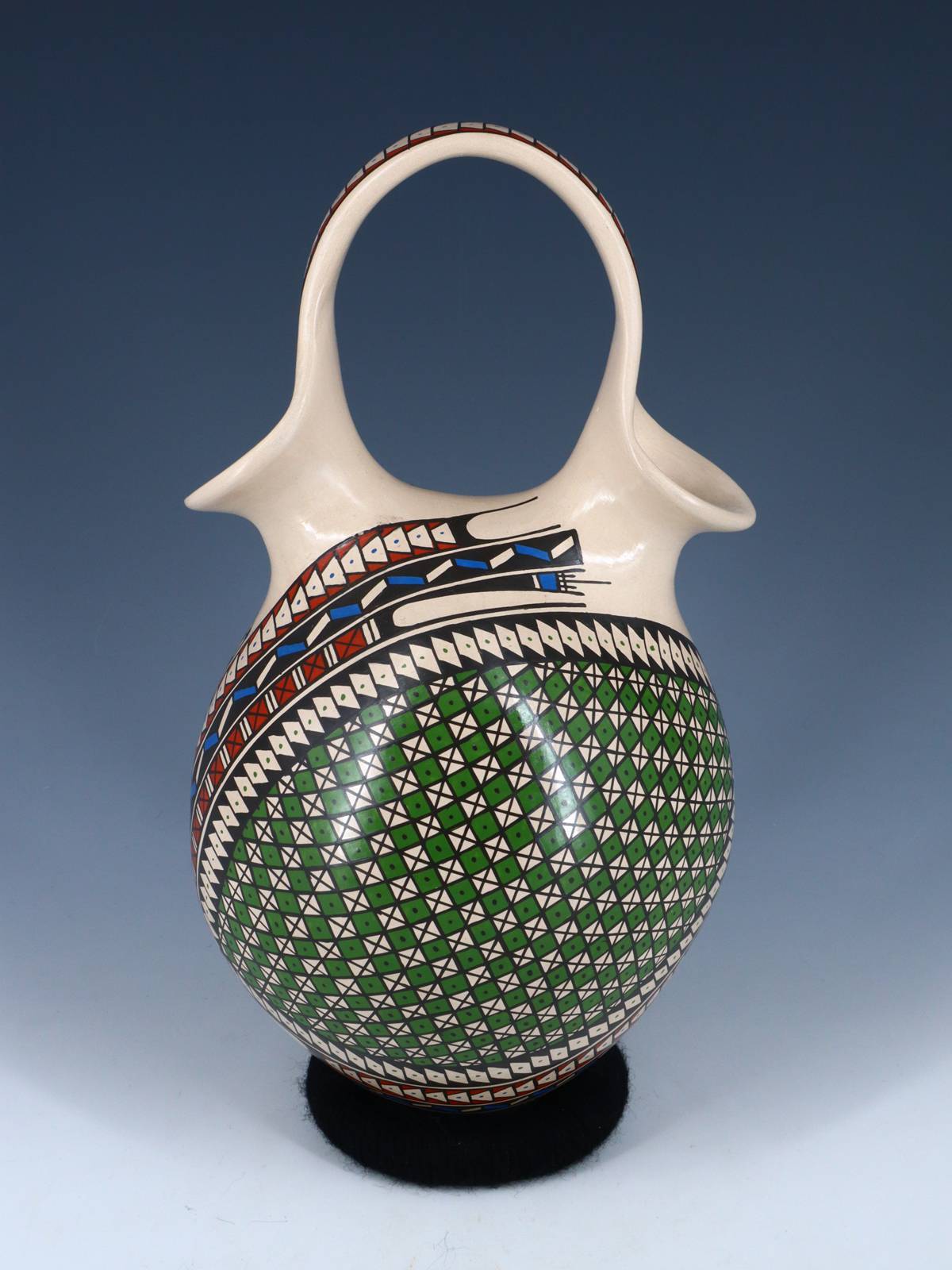Mata Ortiz Hand Coiled Paquime Pottery Wedding Vase - PuebloDirect.com