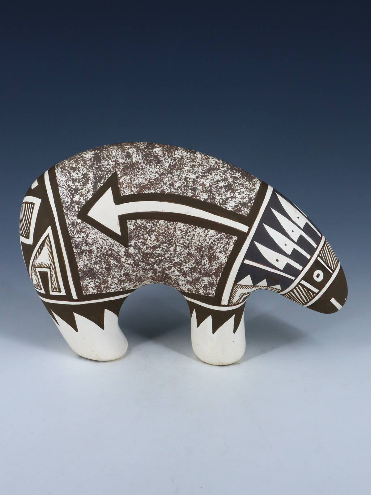 Acoma Style Pottery Painted Medicine Bear - PuebloDirect.com