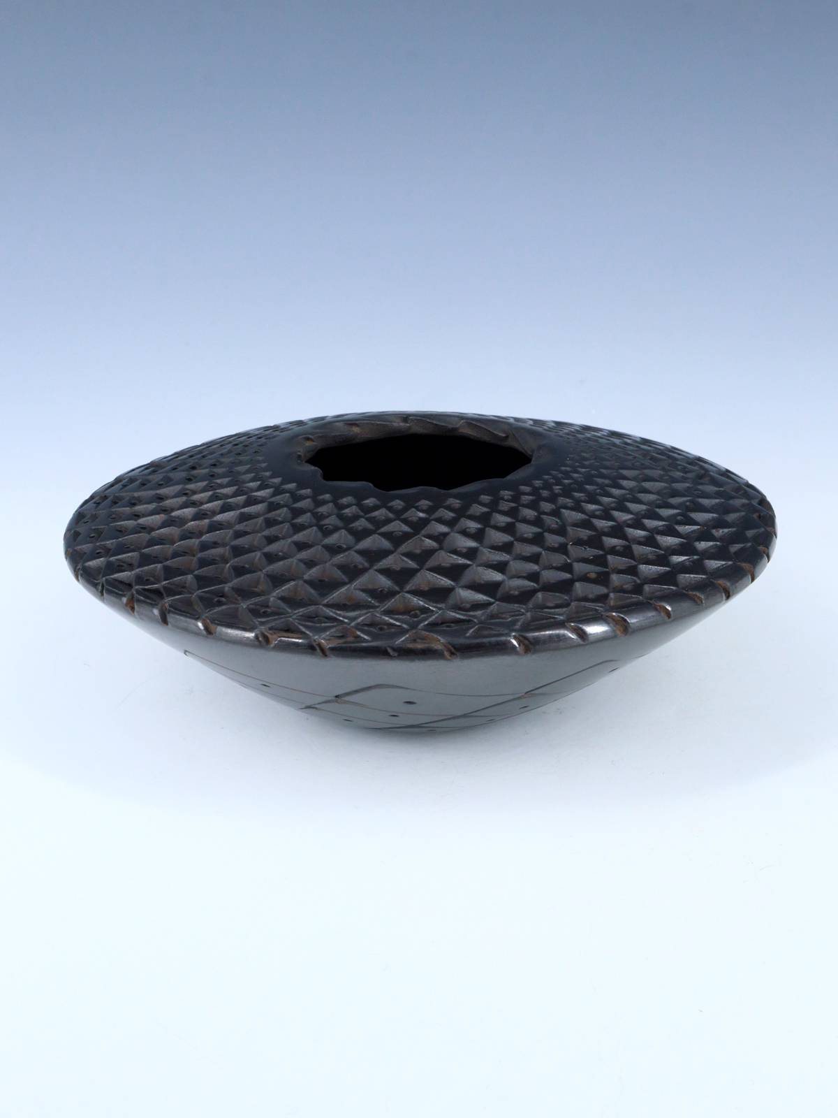 Mata Ortiz Hand Coiled Black Pottery