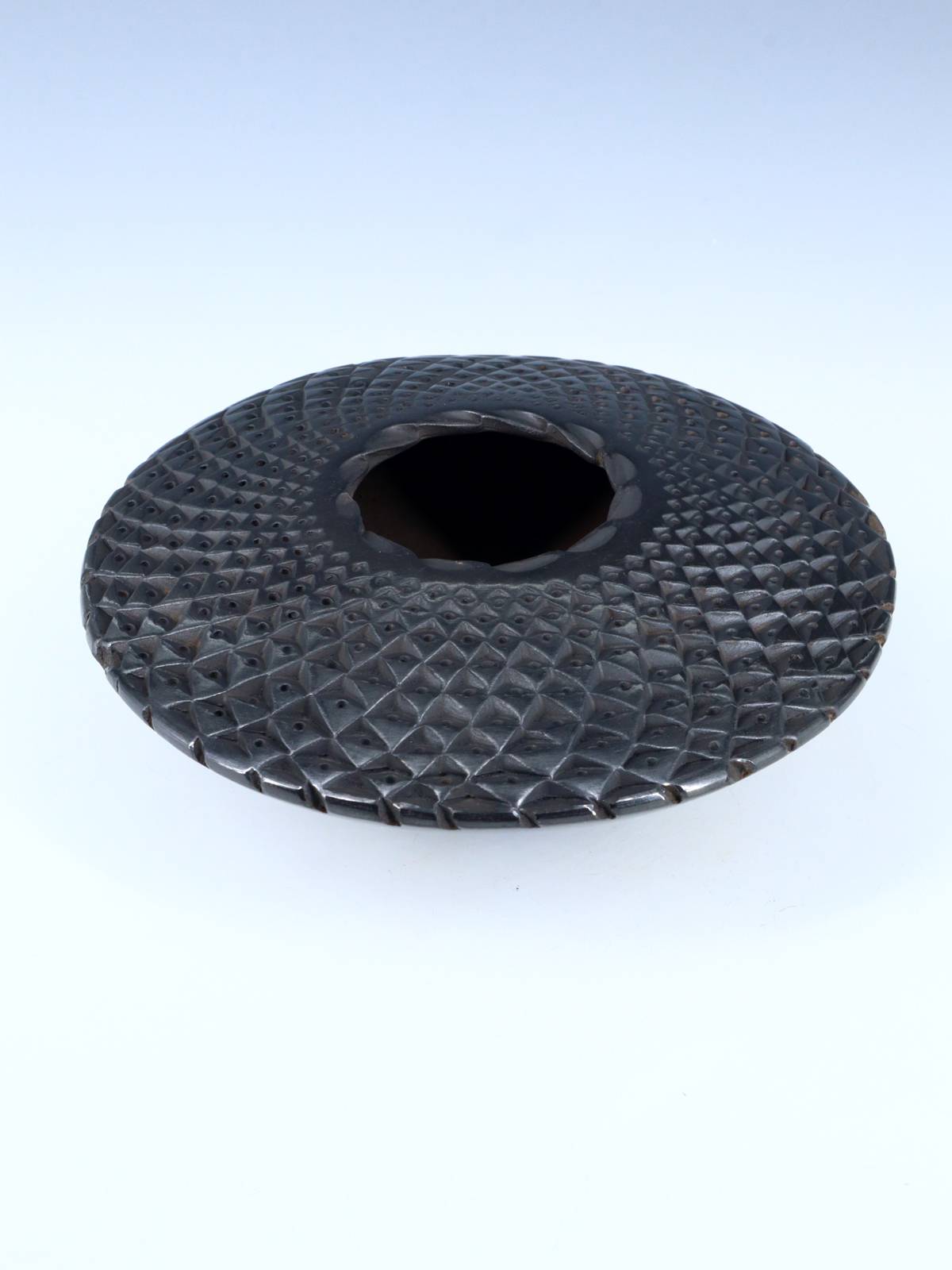 Mata Ortiz Hand Coiled Black Pottery