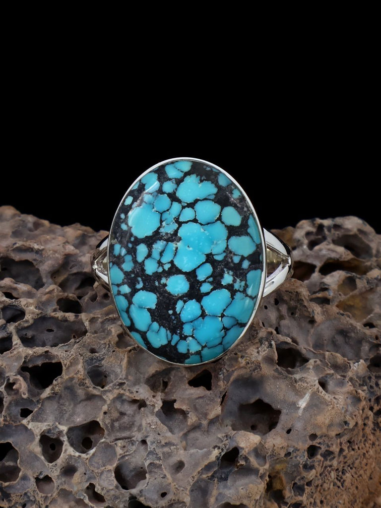 Navajo Cloud Mountain Turquoise Ring, Size 8 1/2 - PuebloDirect.com