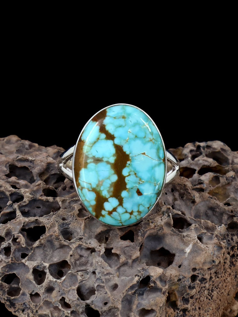 Navajo #8 Turquoise Ring, Size 9 - PuebloDirect.com
