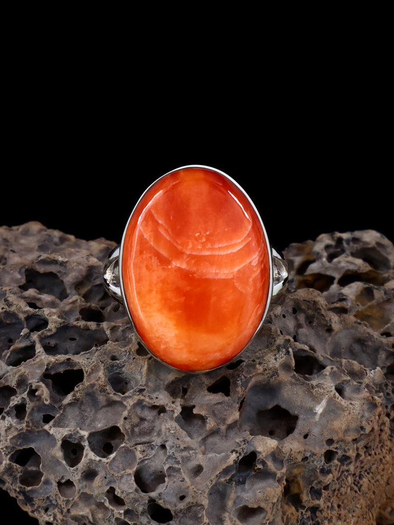 Navajo Spiny Oyster Ring, Size 6 - PuebloDirect.com