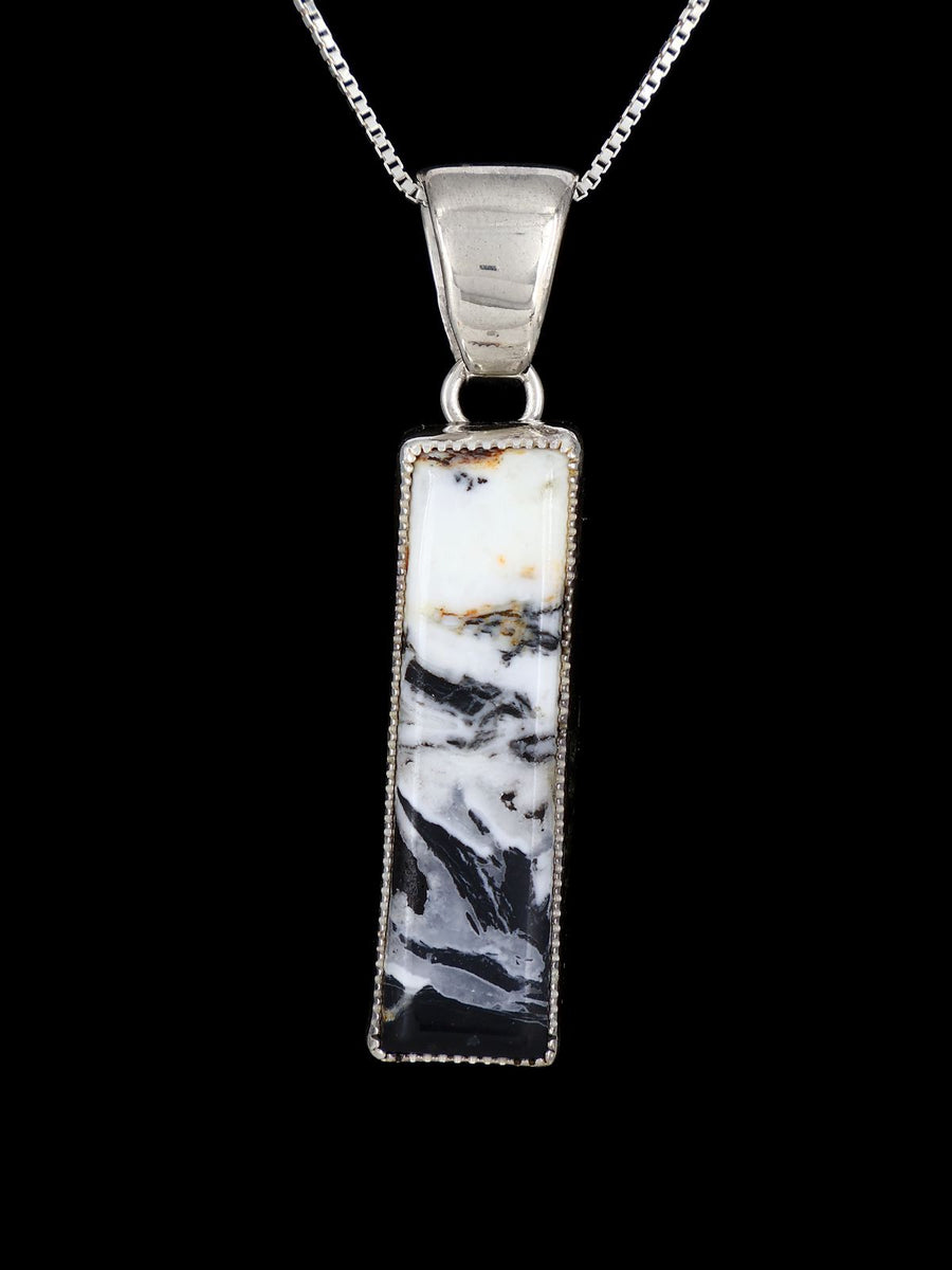 Native American White Buffalo Sterling Silver Pendant - PuebloDirect.com