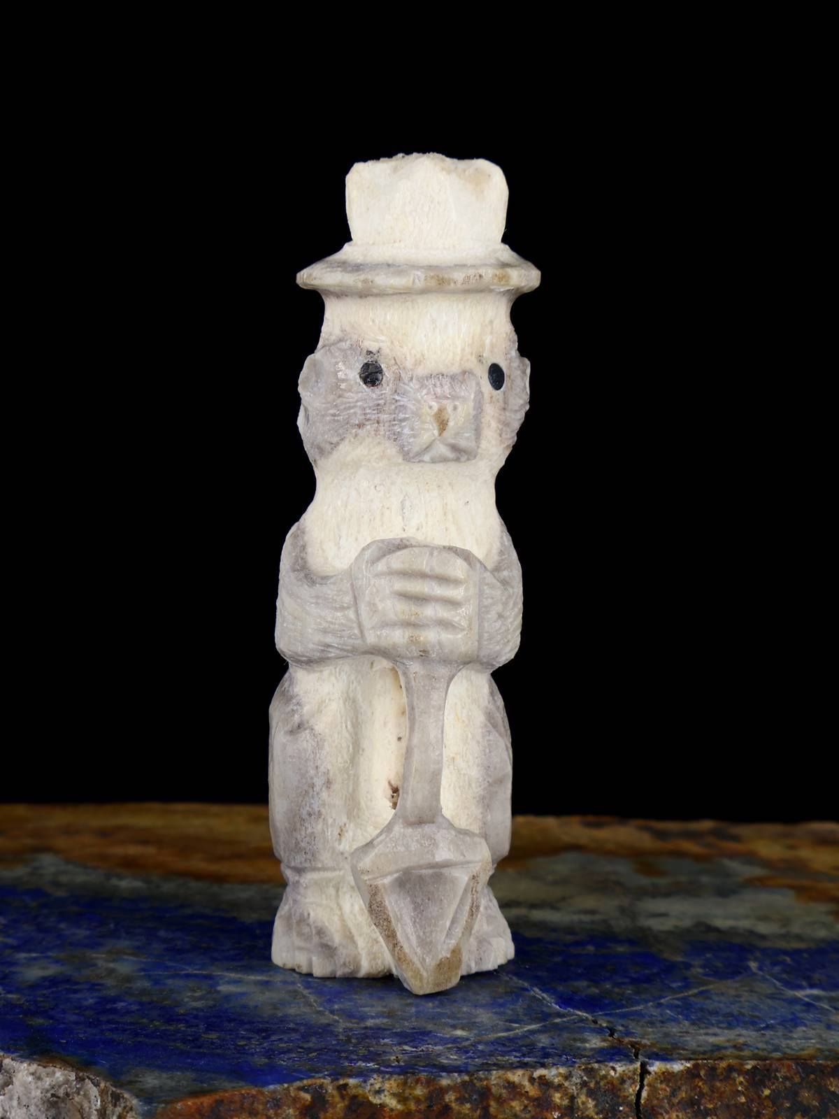 Antler Smokey Bear Zuni Fetish - PuebloDirect.com