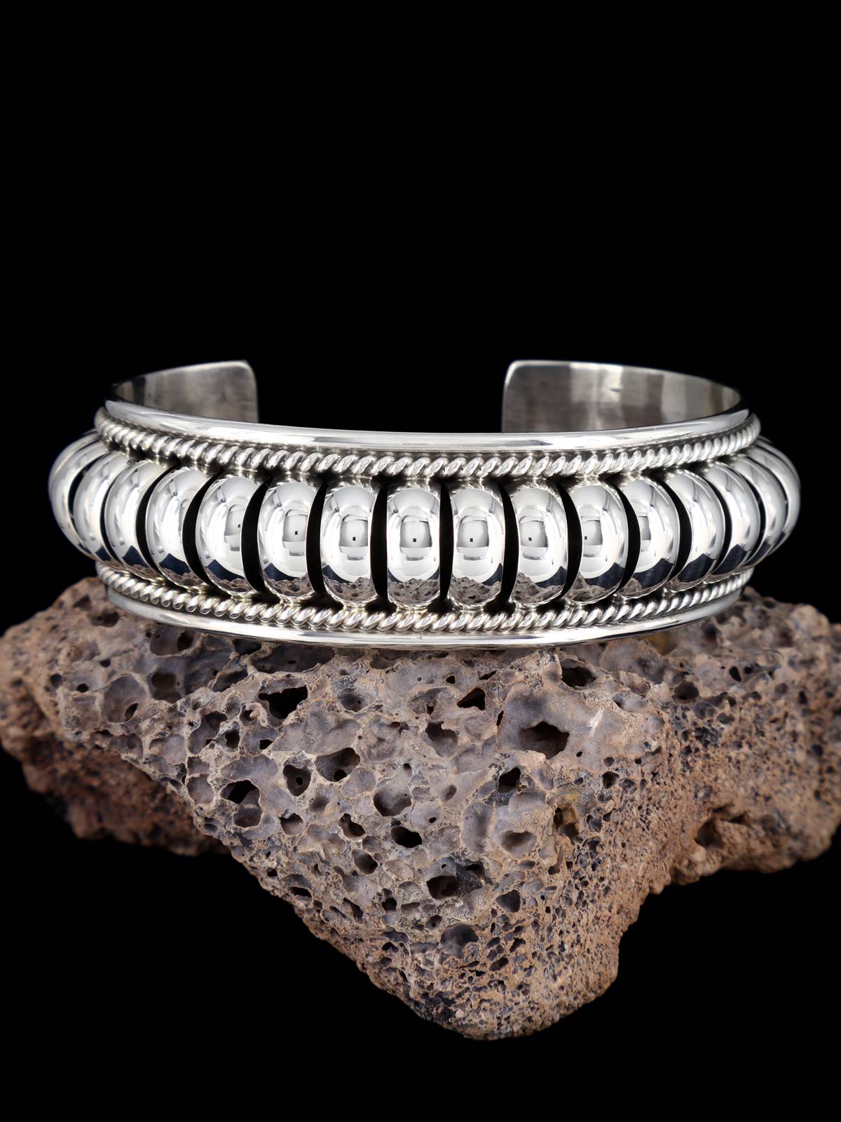 Native American Sterling Silver Cuff Bracelet - PuebloDirect.com
