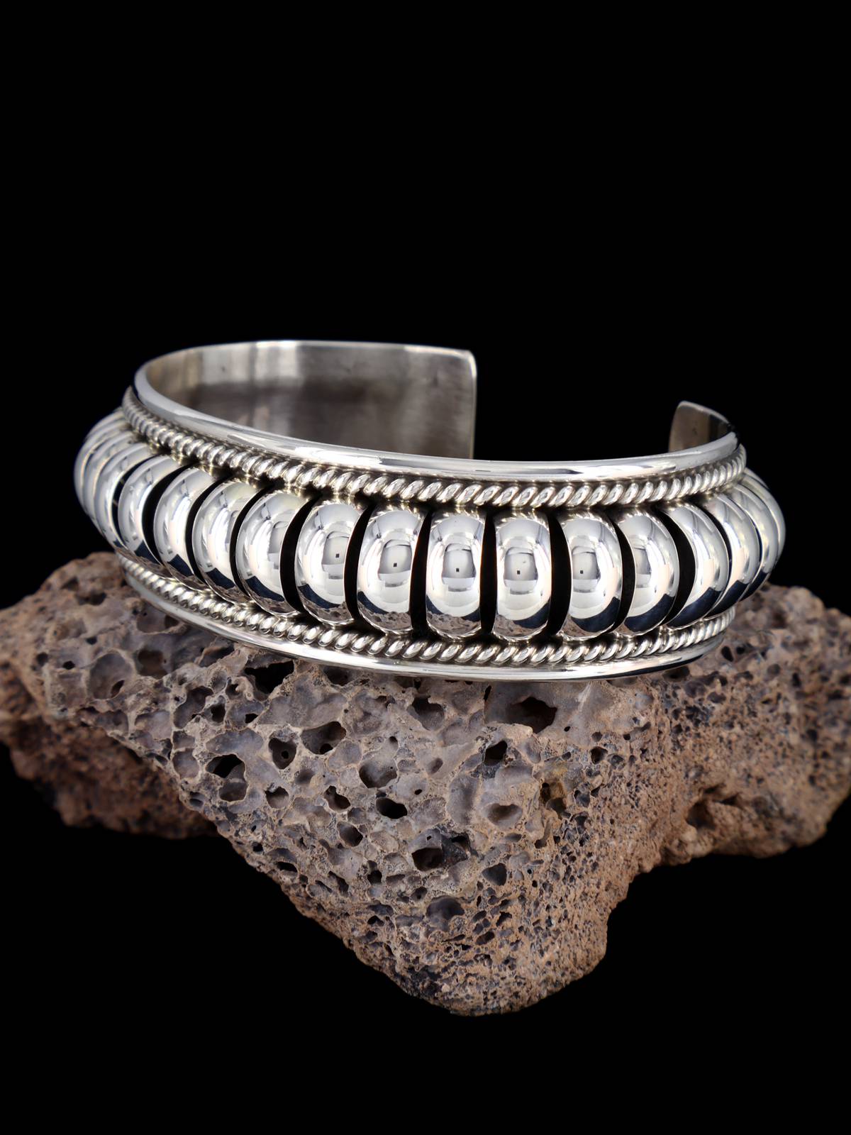 Native American Sterling Silver Cuff Bracelet - PuebloDirect.com