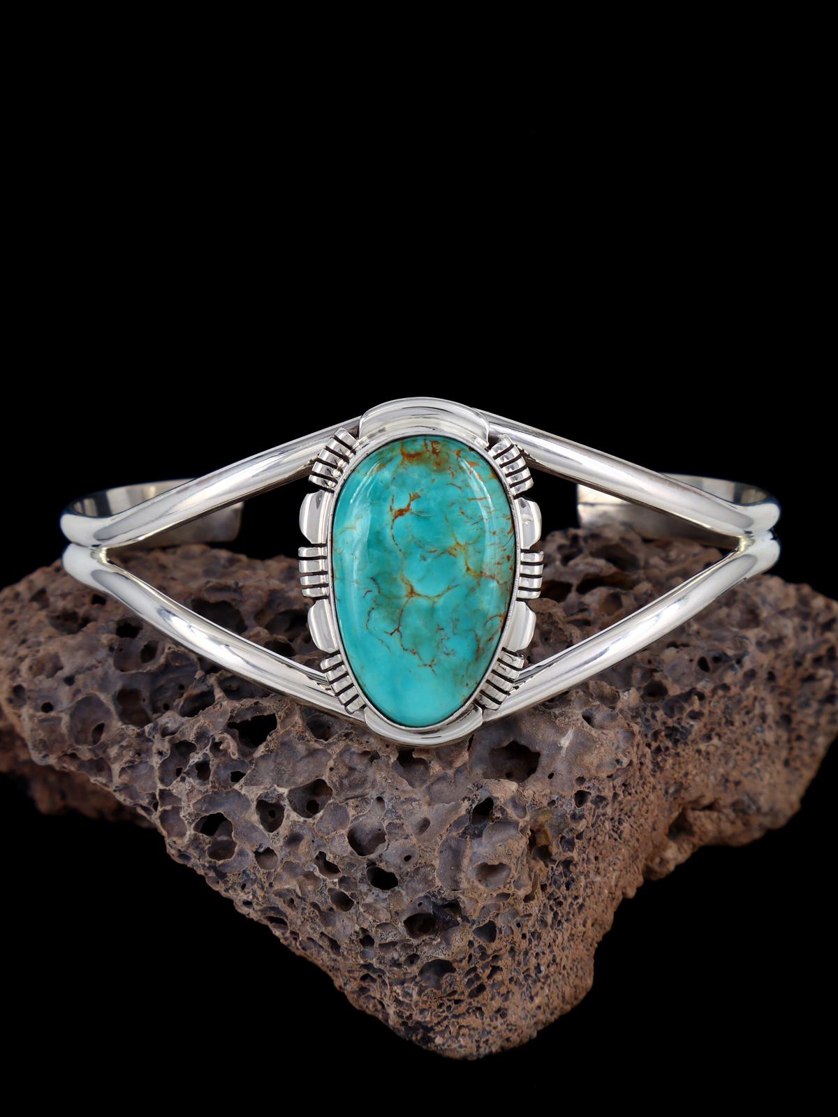Navajo Armenian Turquoise Sterling Silver Cuff Bracelet
