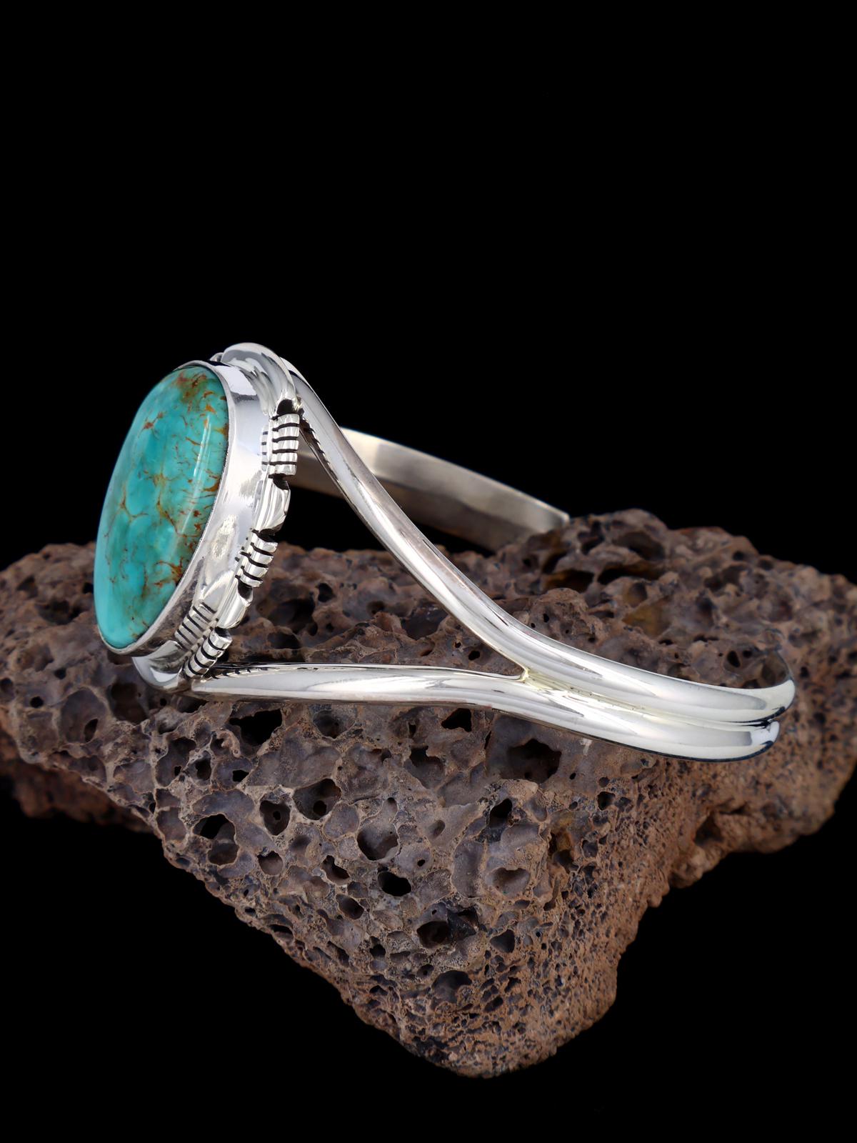 Navajo Armenian Turquoise Sterling Silver Cuff Bracelet
