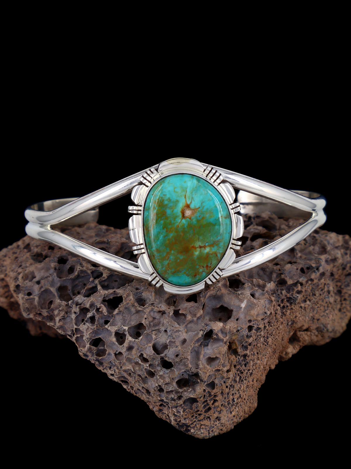 Navajo Armenian Turquoise Sterling Silver Cuff Bracelet