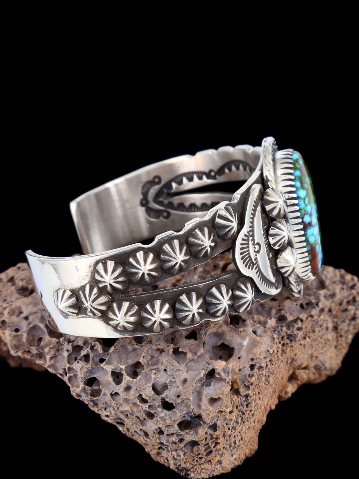 Native American Jewelry Kingman Turquoise Cuff Bracelet