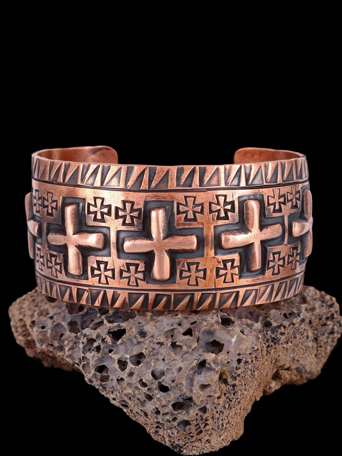 Native American Copper Cuff Bracelet