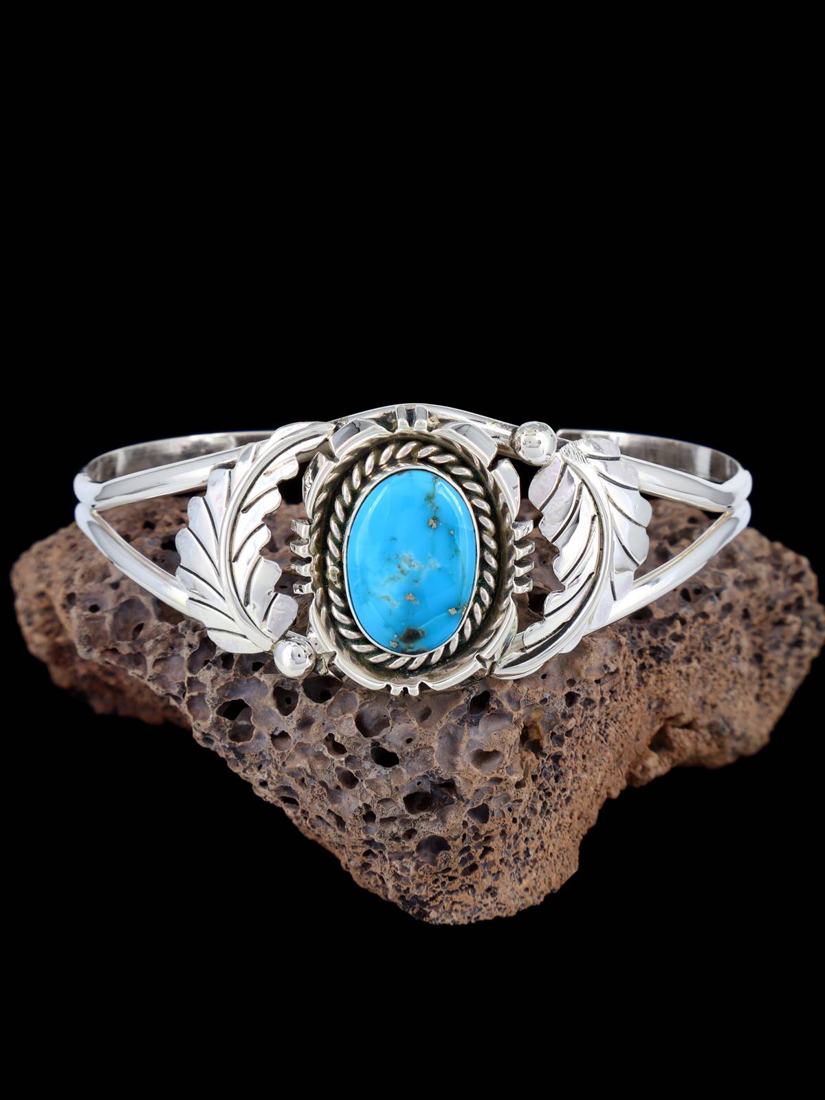 Navajo Sterling Silver Turquoise Cuff Bracelet