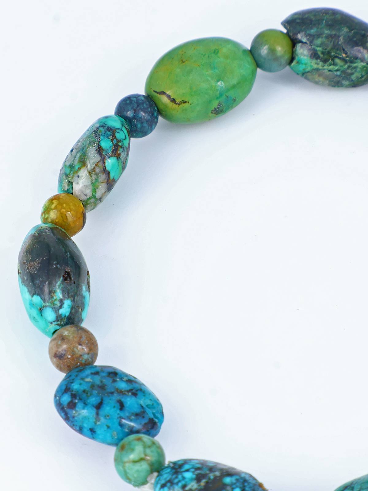 Navajo Cloud Mountain Turquoise Stretch Bracelet