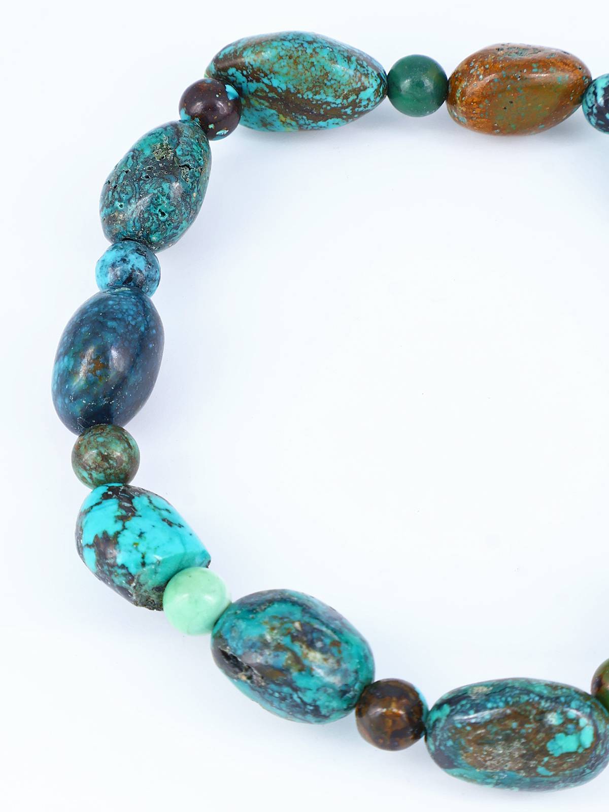 Navajo Cloud Mountain Turquoise Stretch Bracelet