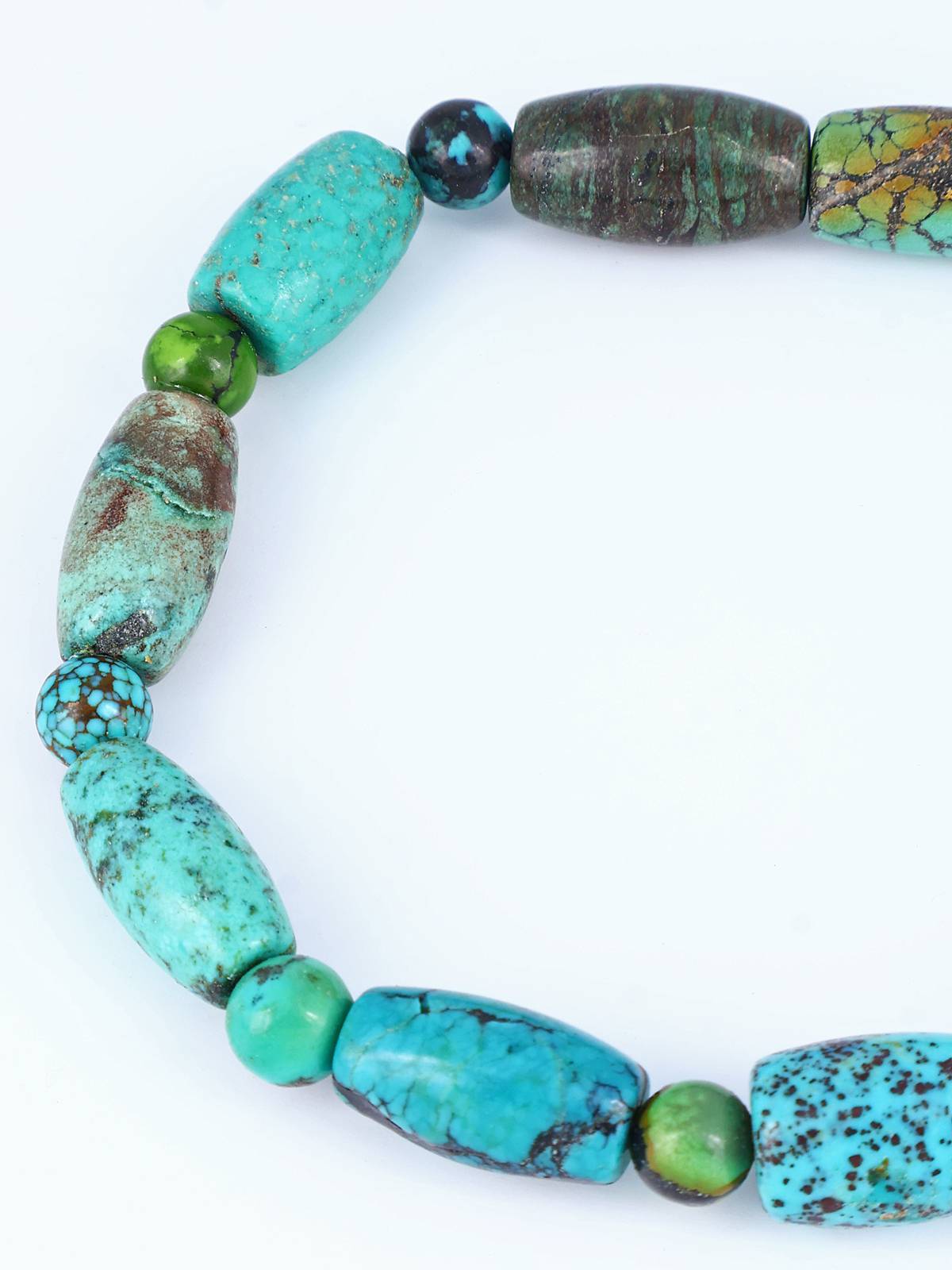 Navajo Cloud Mountain Turquoise Stretch Bracelet