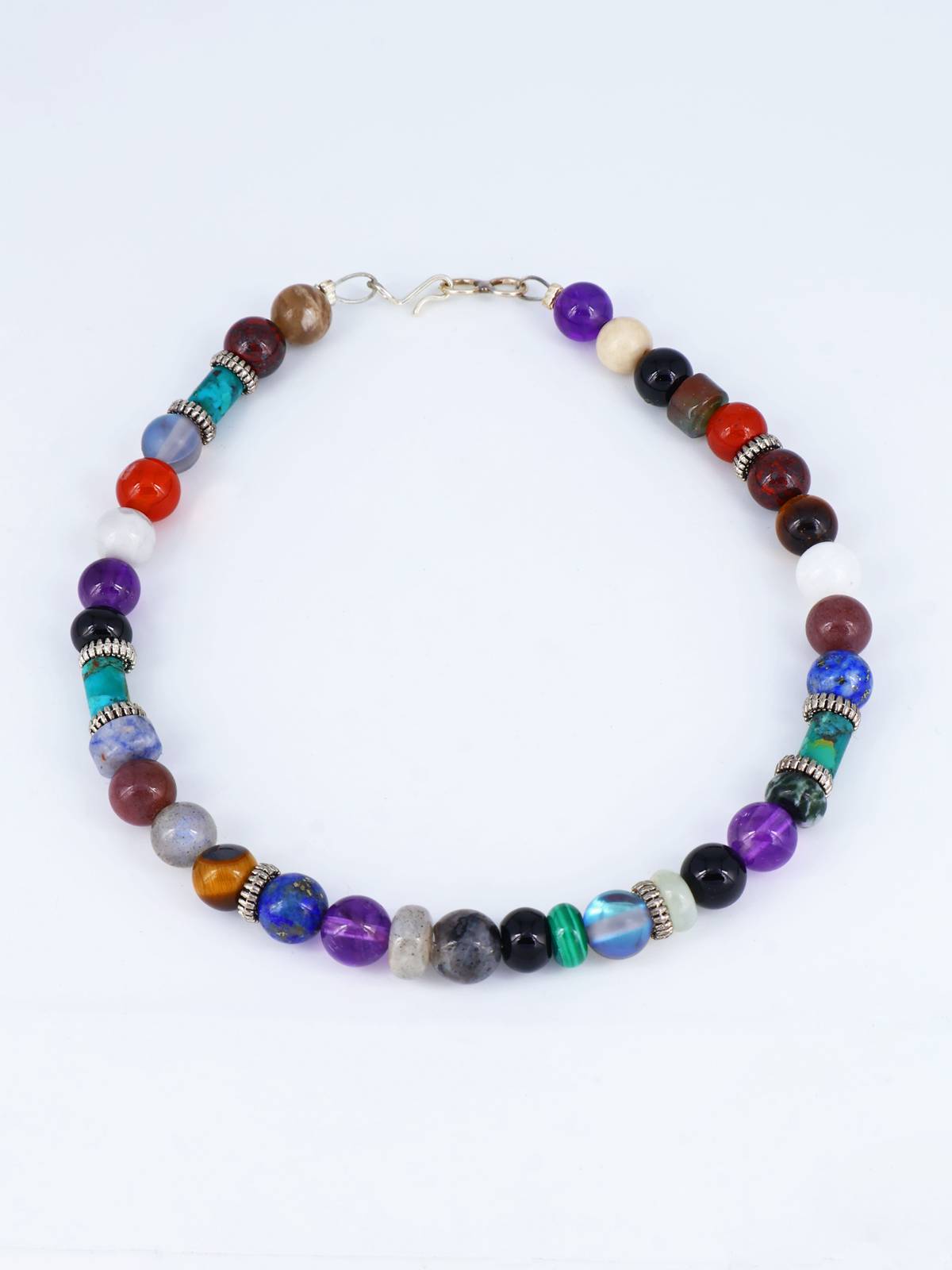 Navajo Multi Stone Single Strand Beaded Bracelet