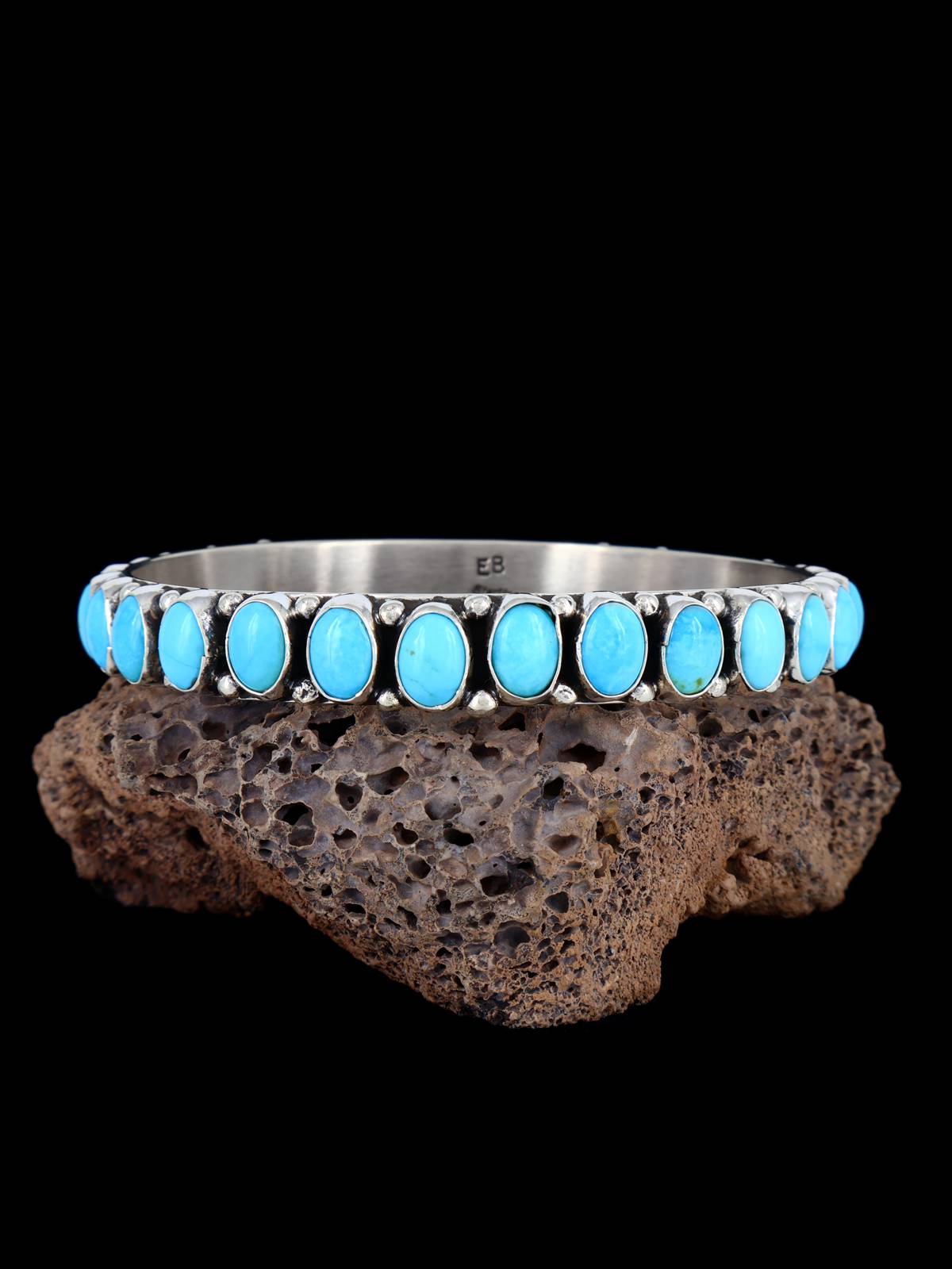 Native American Sleeping Beauty Turquoise Bangle Bracelet