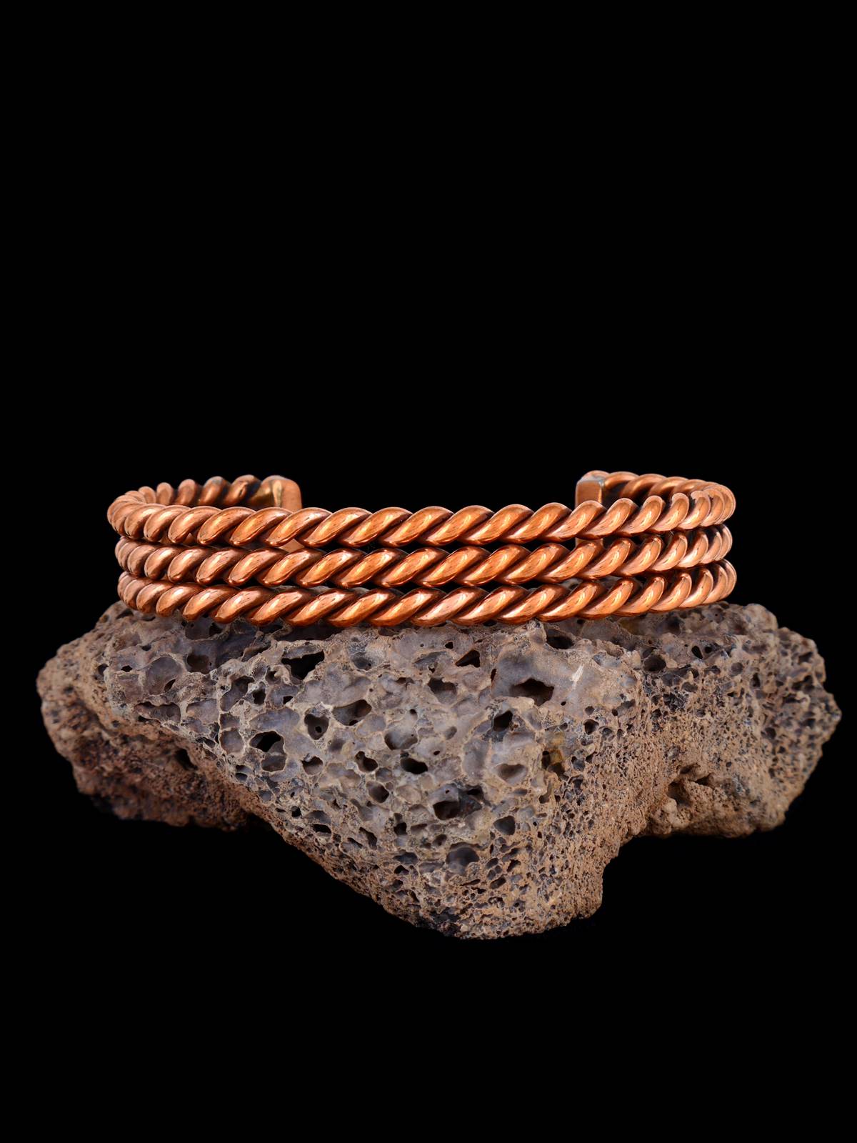 Native American Jewelry Copper Rope Cuff Bracelet