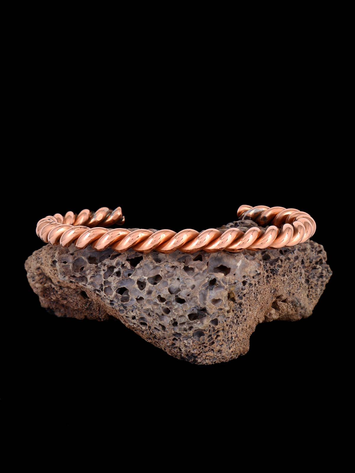 Native American Jewelry Braided Copper Cuff Bracelet