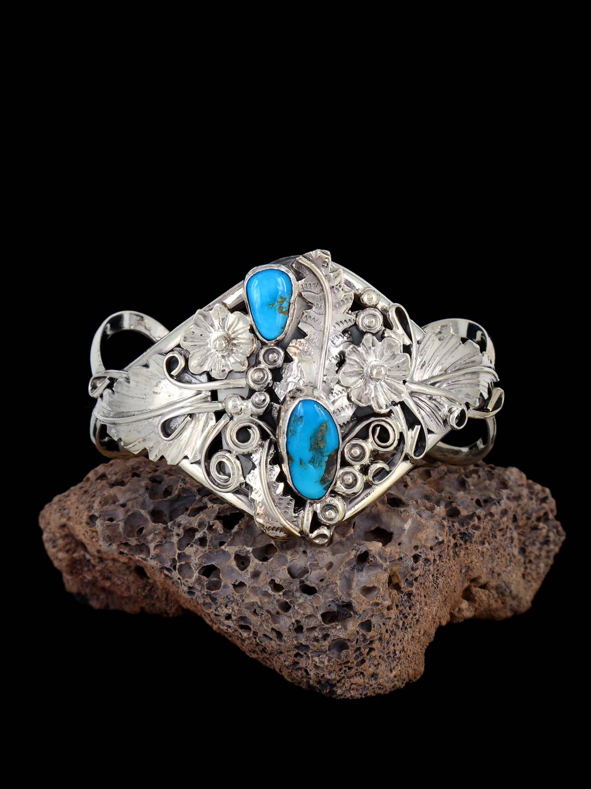 Navajo Turquoise Sterling Silver Cuff Bracelet