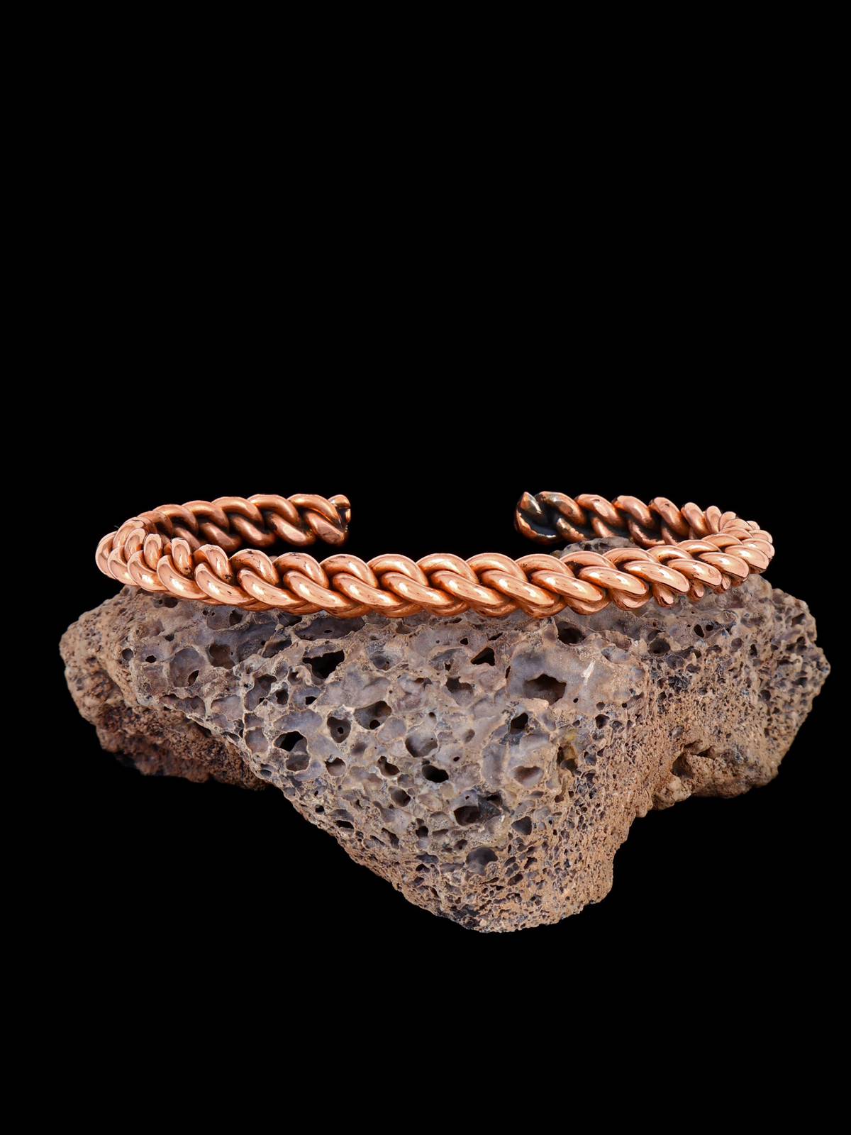 Native American Jewelry Copper Rope Cuff Bracelet