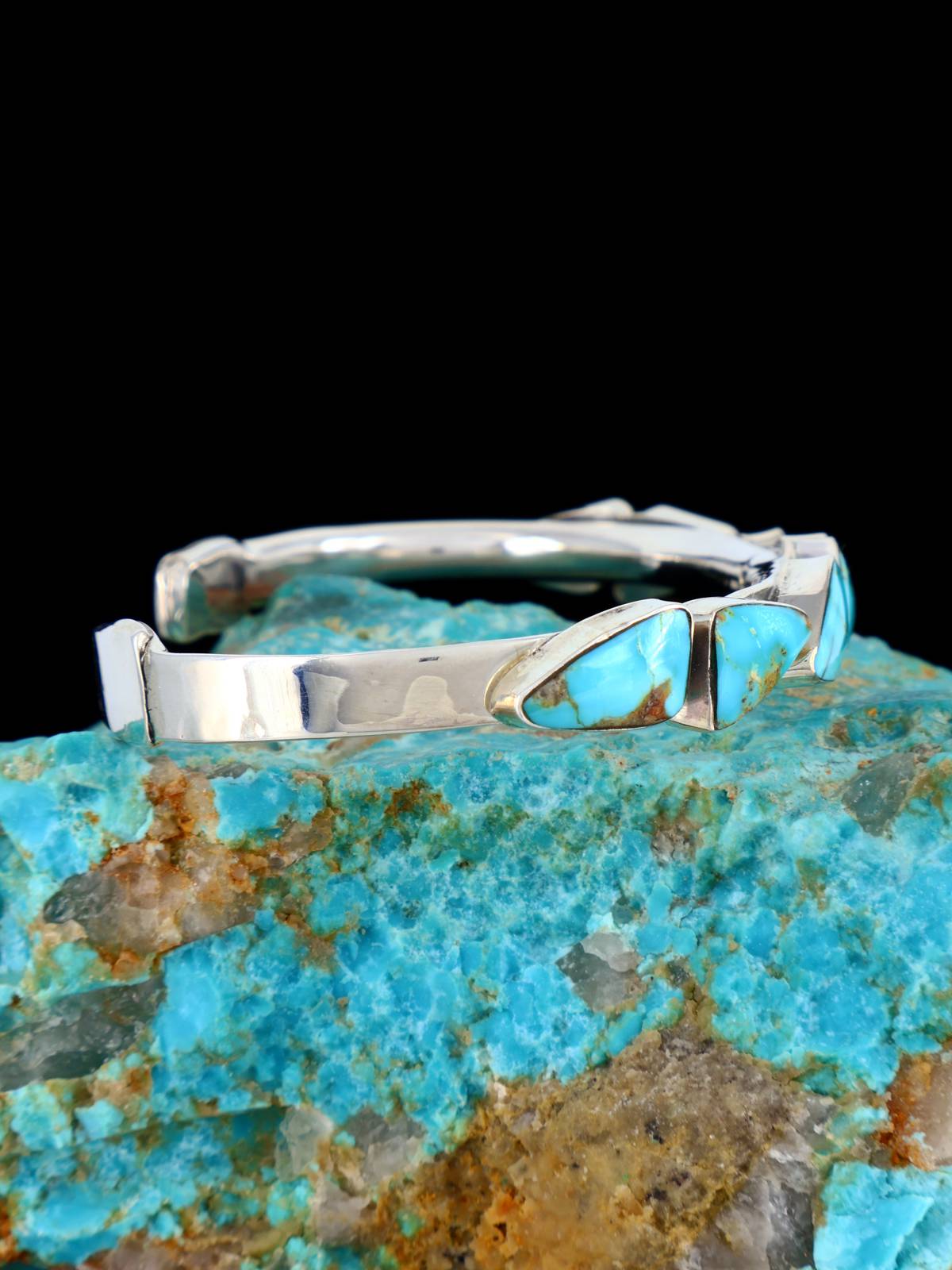 Navajo Turquoise Sterling Silver Cuff Bracelet