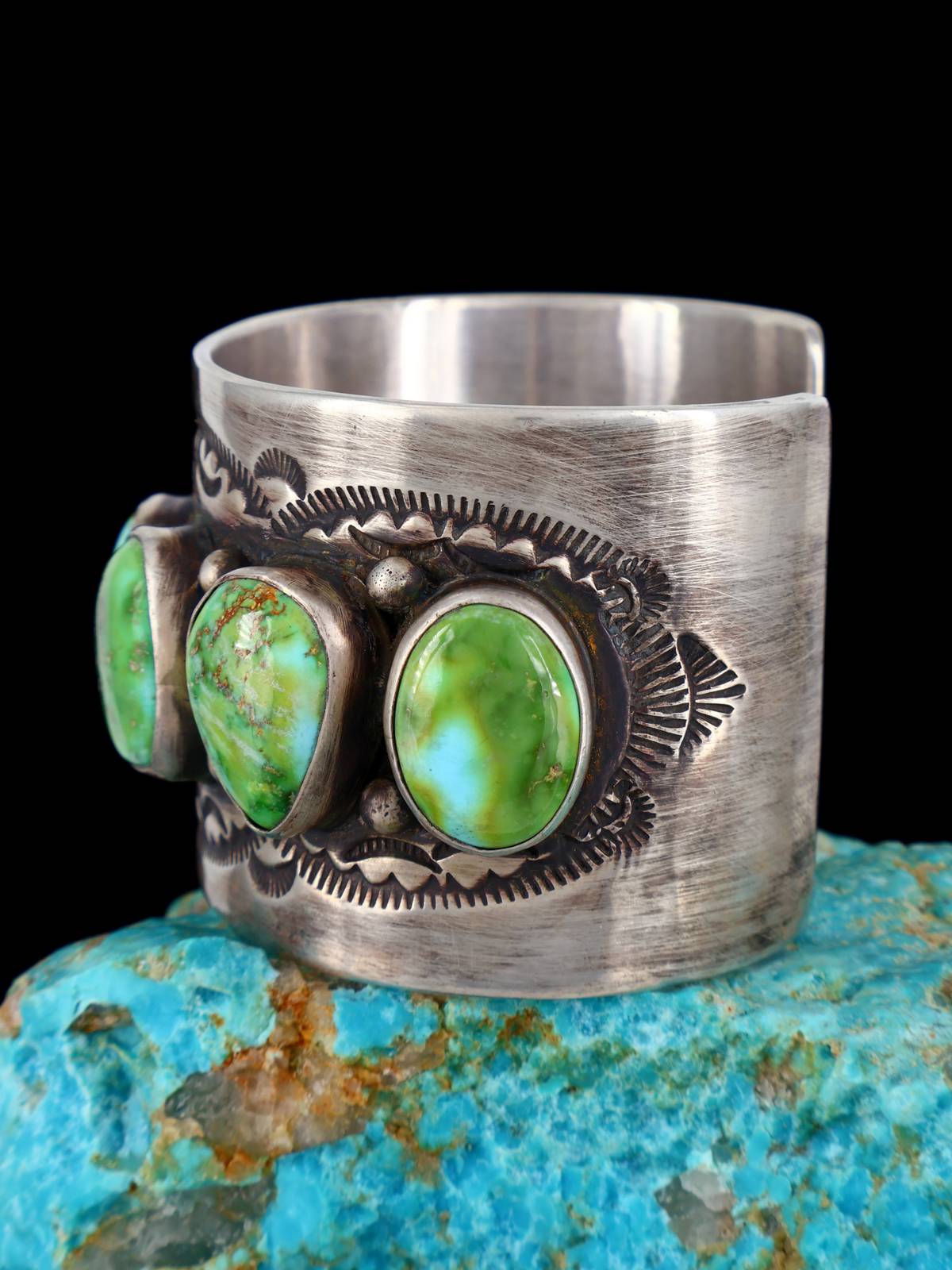 Native American Jewelry Sonoran Gold Turquoise Cuff Bracelet