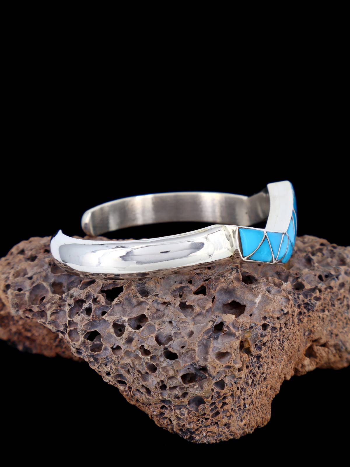 Native American Zuni Turquoise Inlay Bracelet