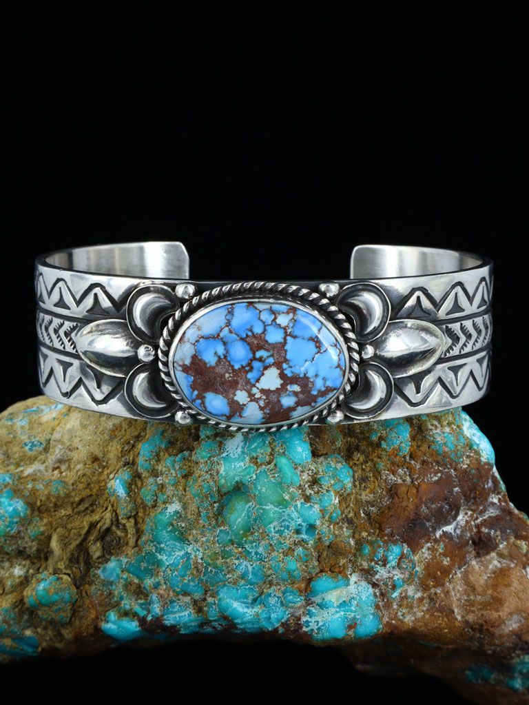 Native American Jewelry Golden Hill Turquoise Bracelet - PuebloDirect.com