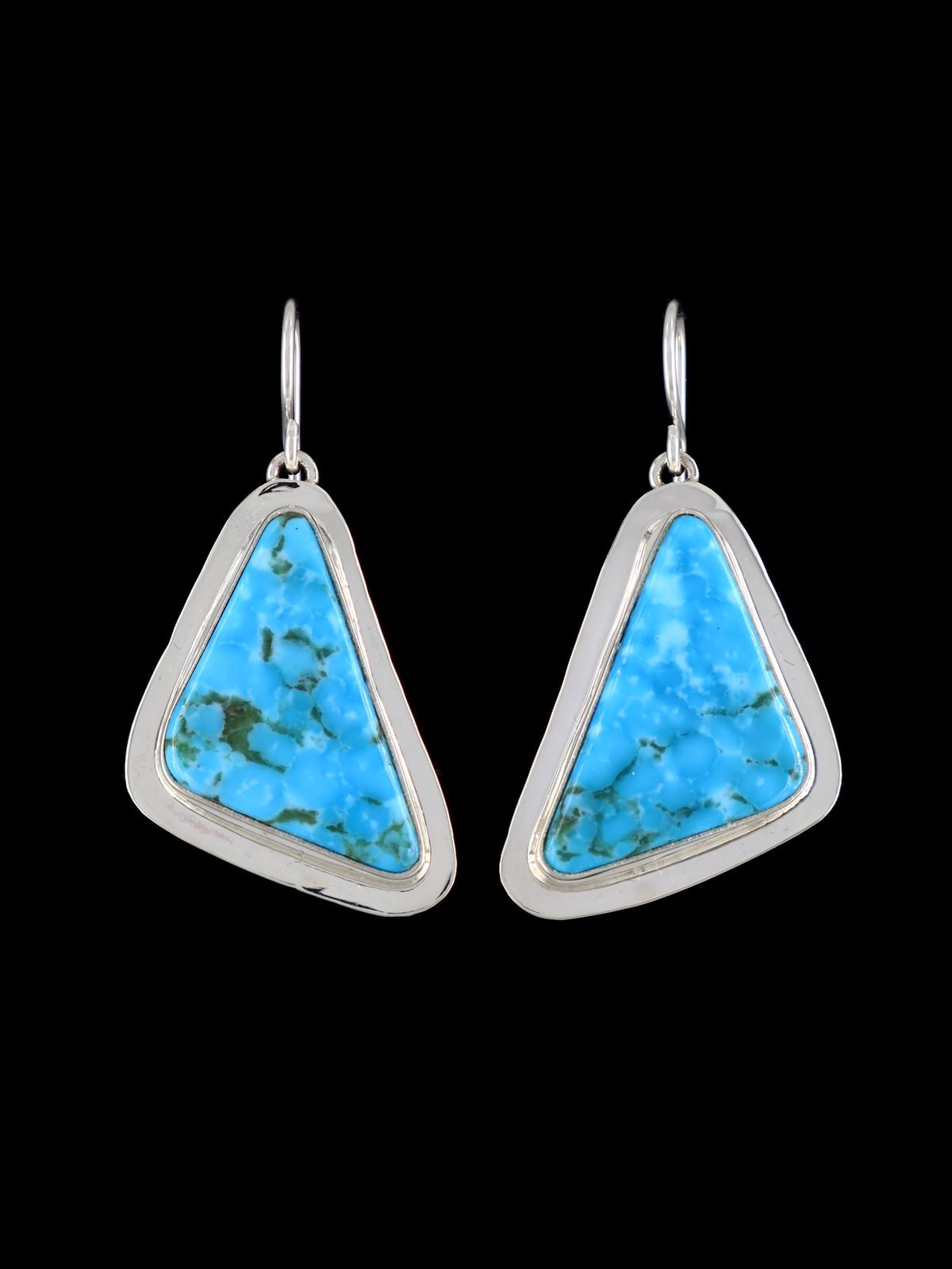 Navajo Sterling Silver Turquoise Dangle Earrings