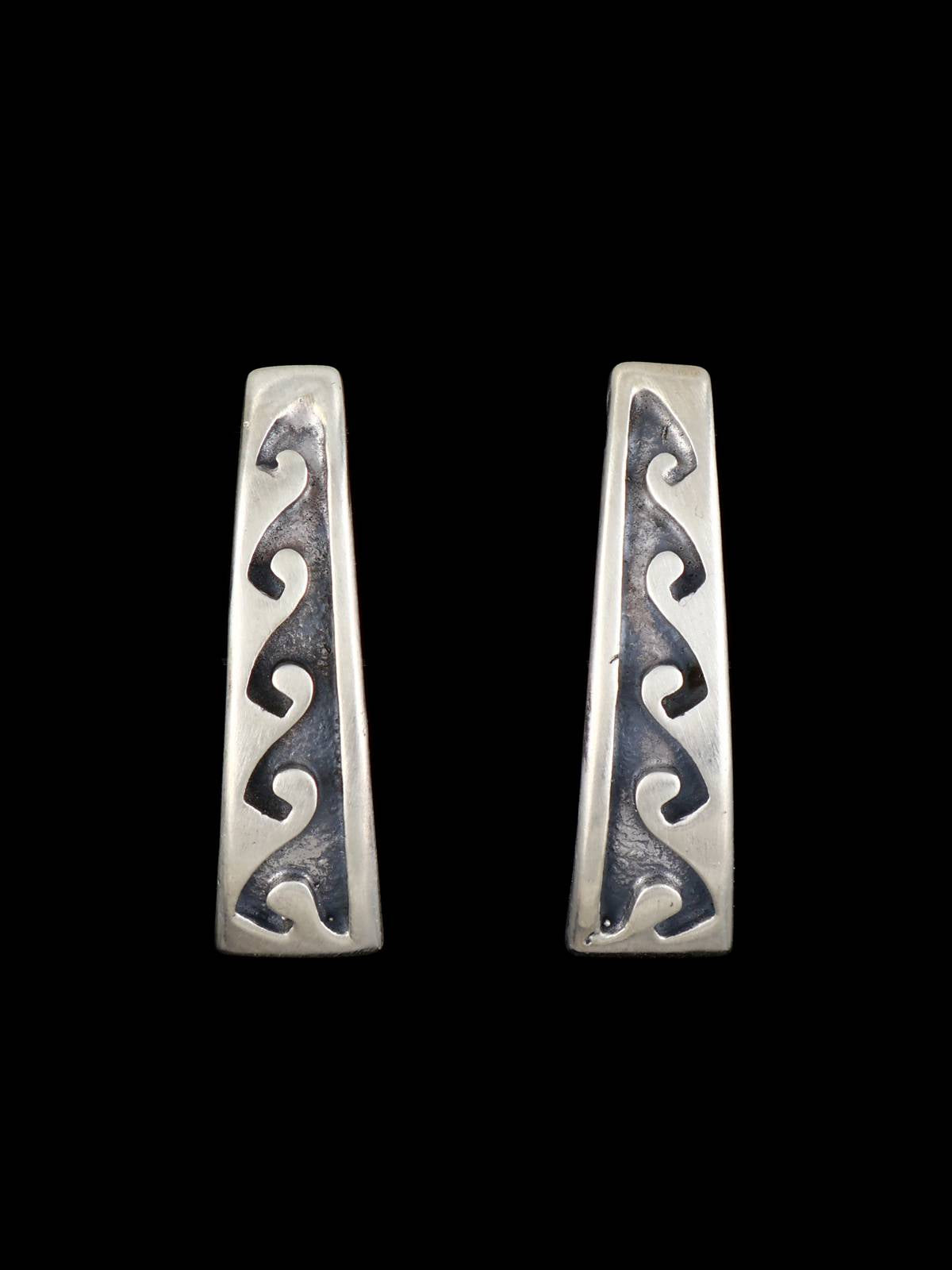Native American Sterling Silver Post Earrings - PuebloDirect.com