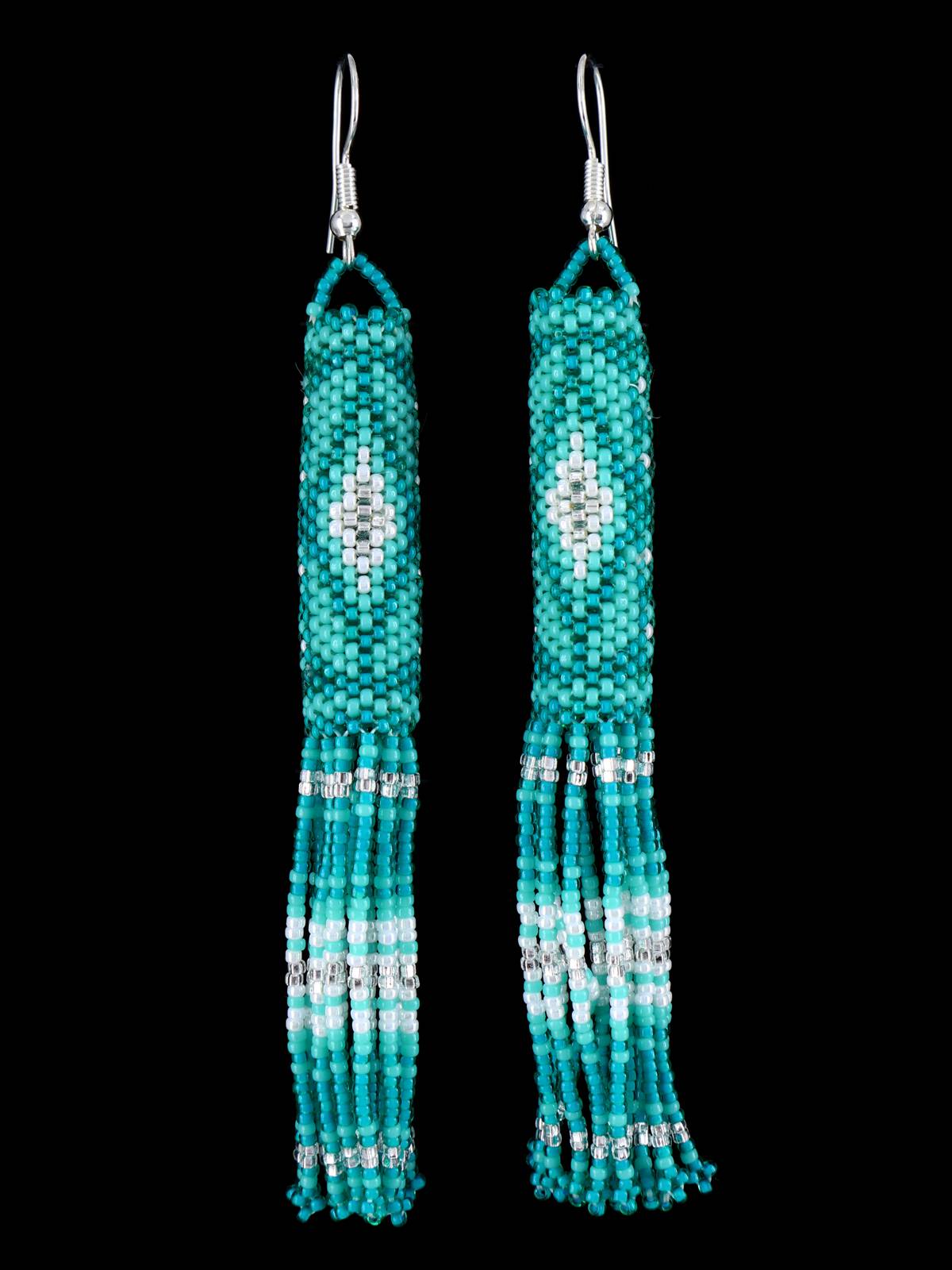 Pendientes colgantes con cuentas de joyería nativa americana