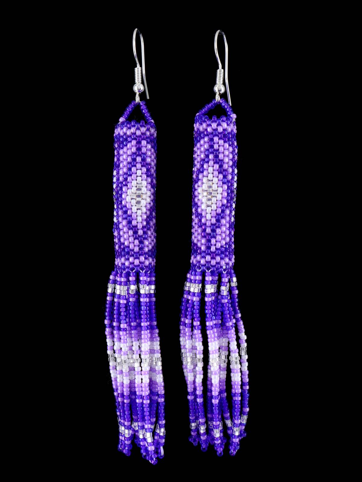 Pendientes colgantes con cuentas de joyería nativa americana