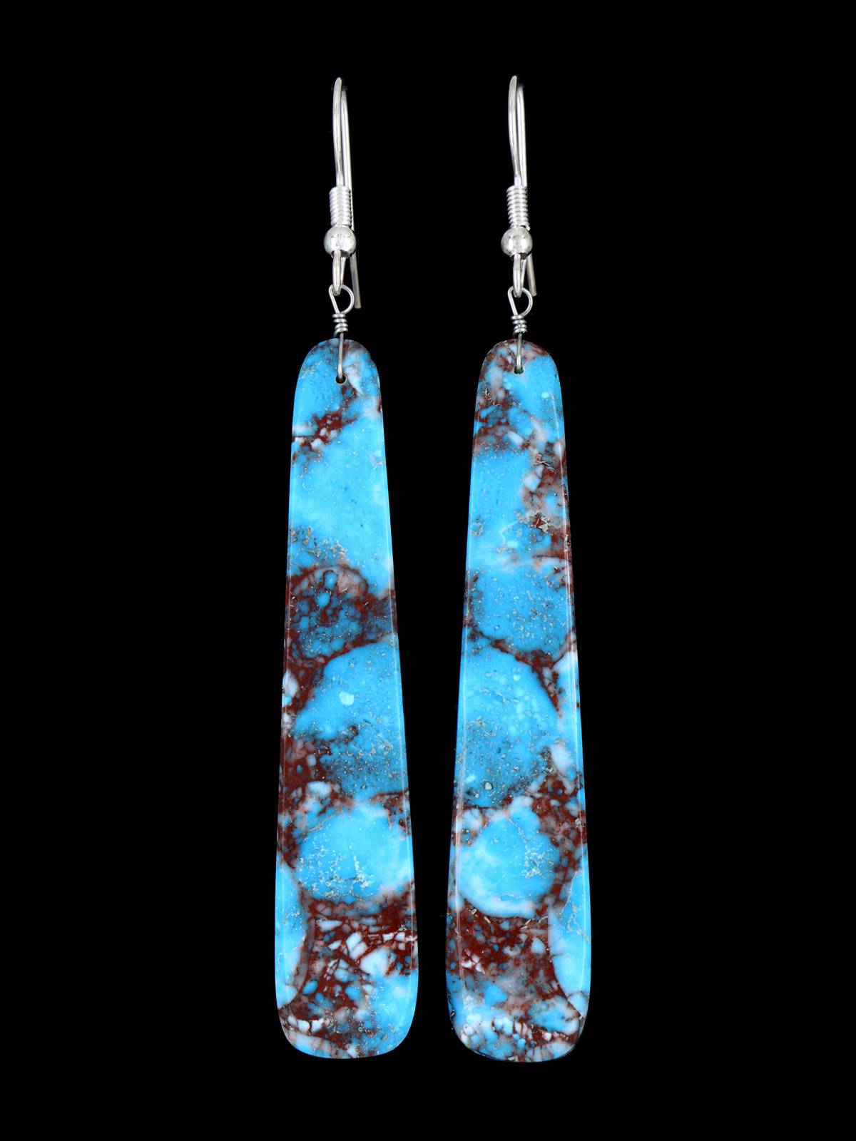 Boucles d’oreilles Navajo Turquoise Dalle Post