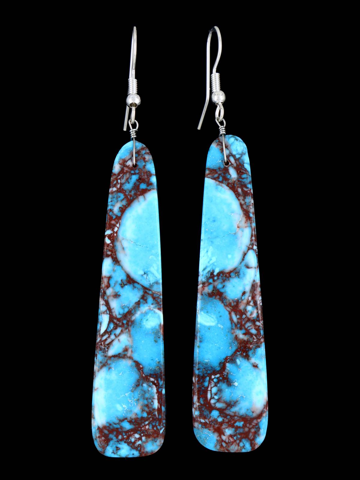 Boucles d’oreilles Navajo Turquoise Dalle Post