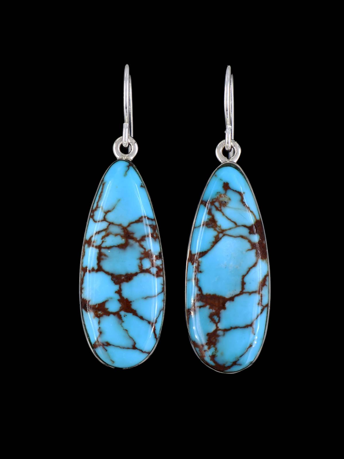 Boucles d’oreilles Navajo Turquoise et Opalite Inlay Dangle