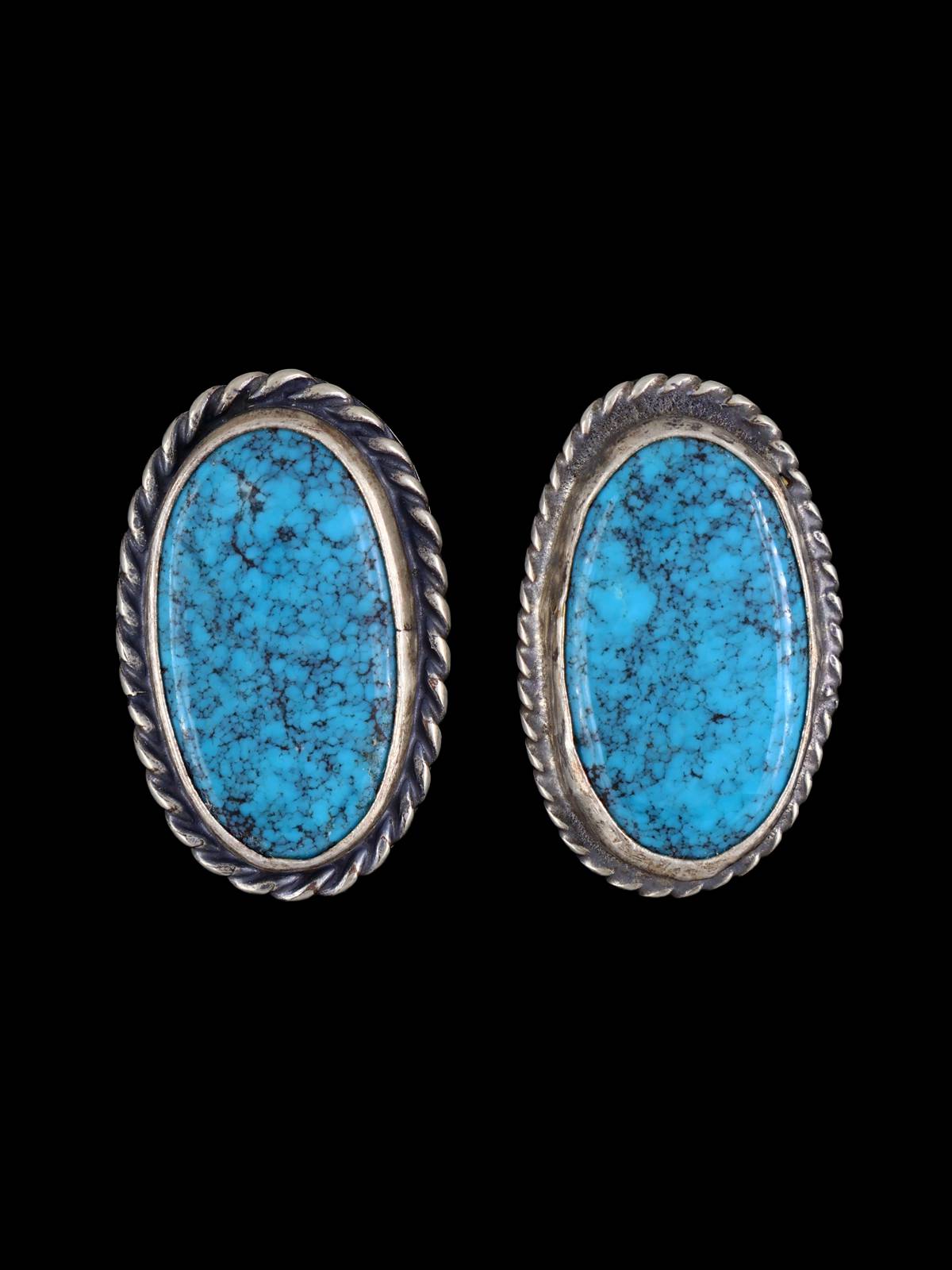 Navajo Sterling Silver Turquoise Post Earrings