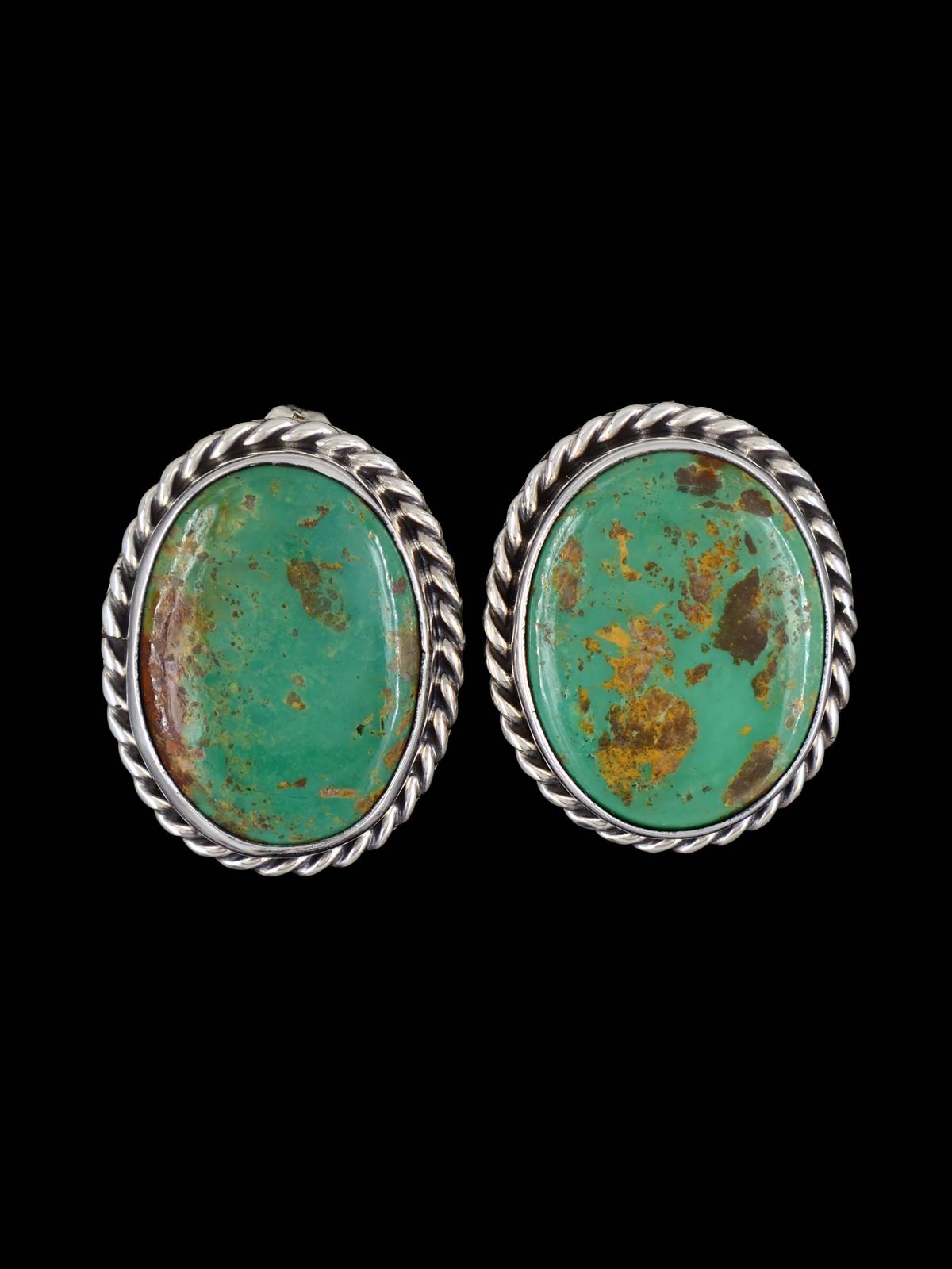 Navajo Sterling Silver Turquoise Post Earrings